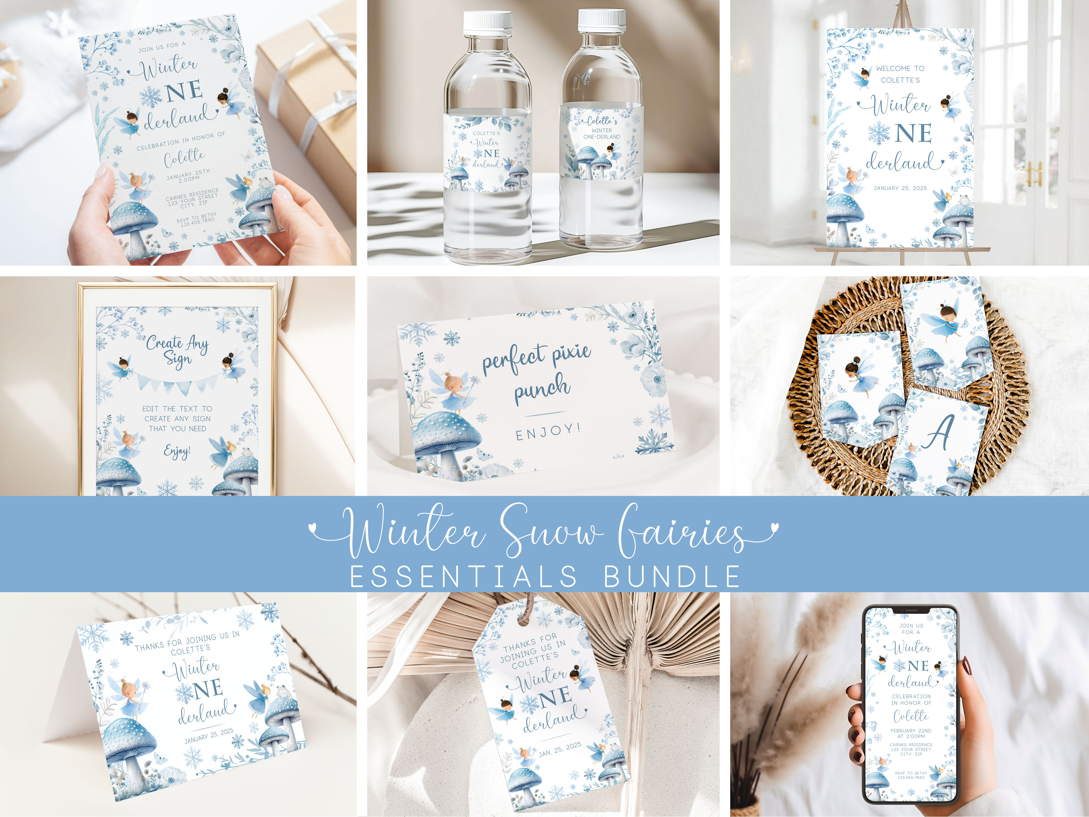 Winter Fairies Essentials Bundle- Onederland design preview