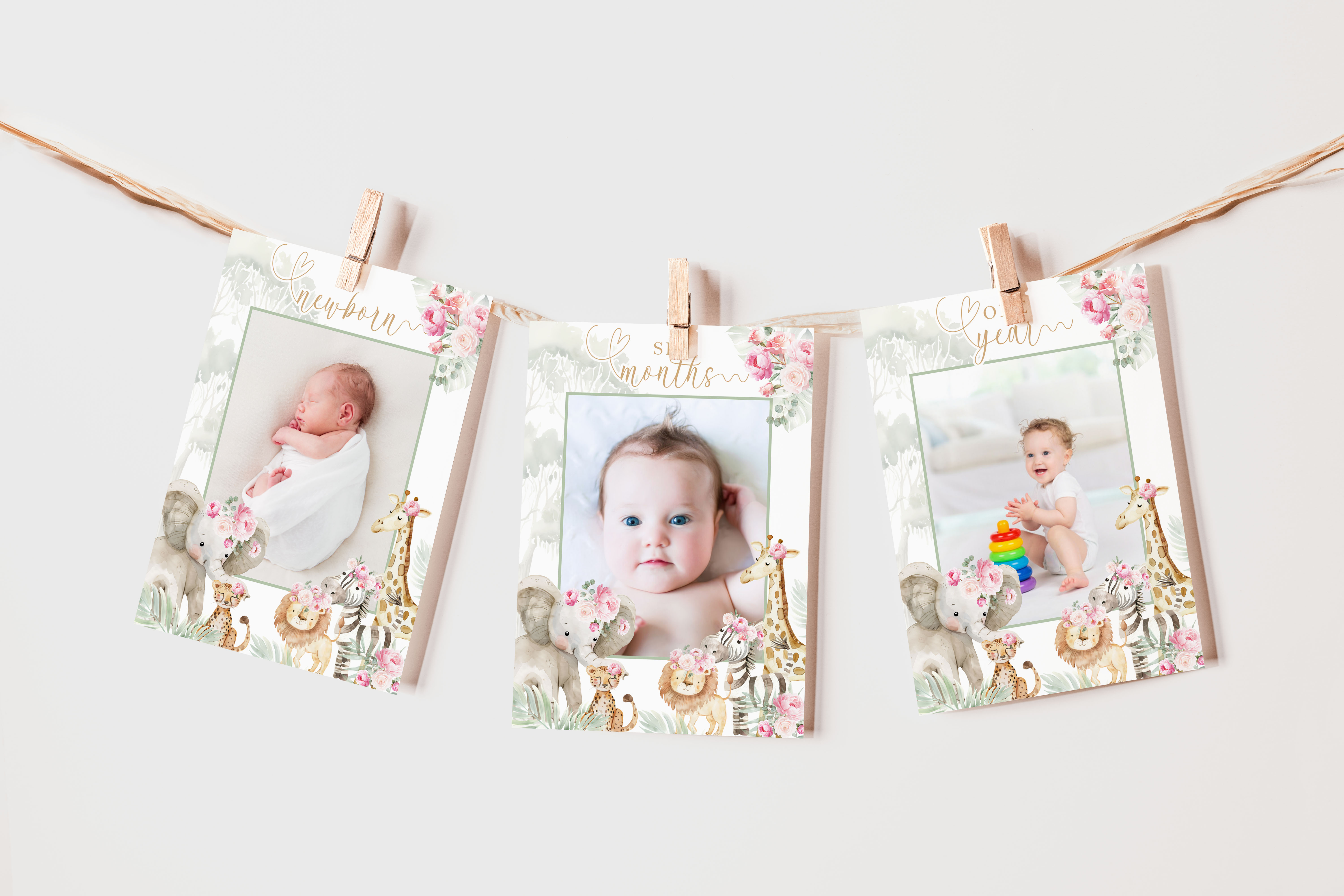 Wild One Photo Banner- Pink design preview