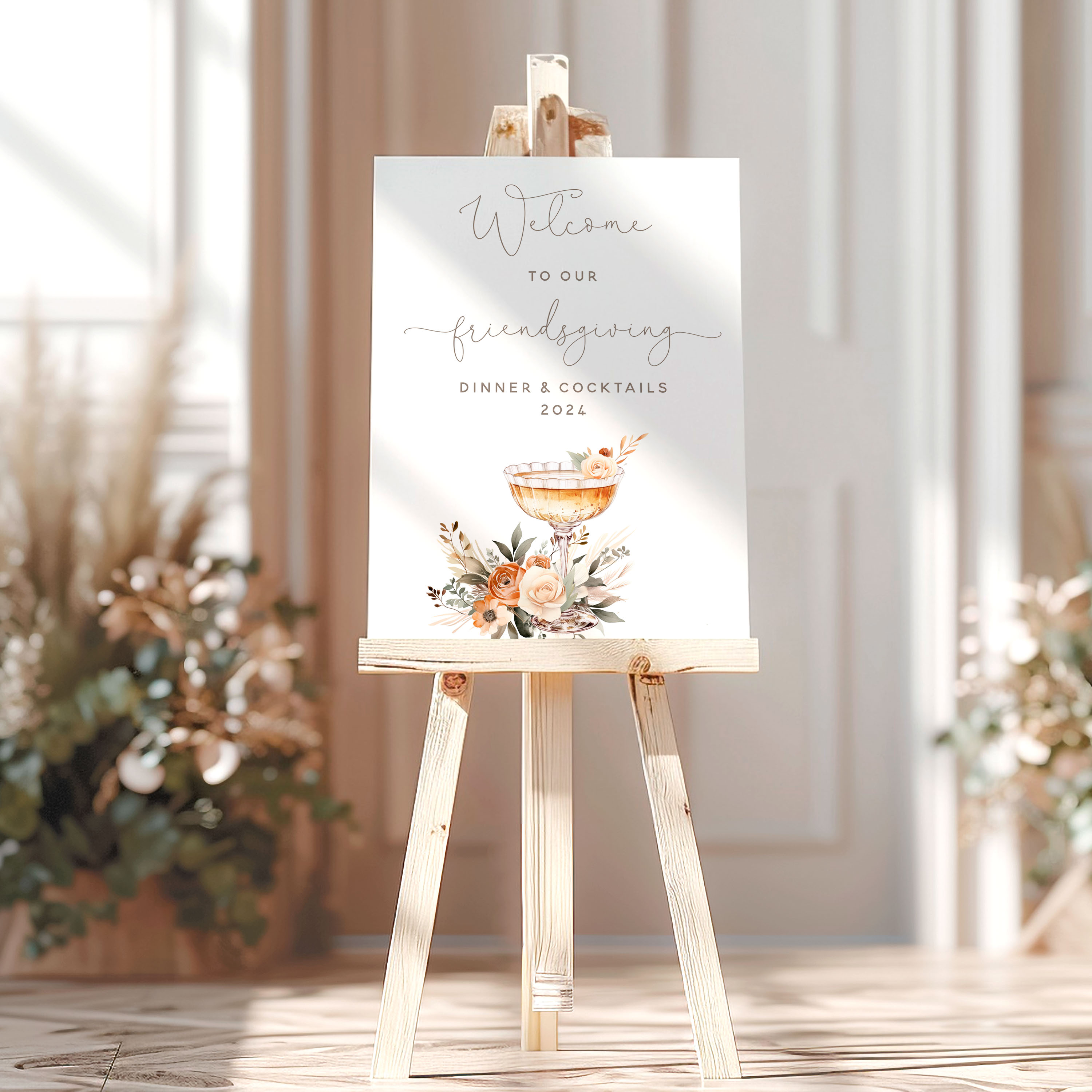 Fall Cocktail Welcome Signs design preview