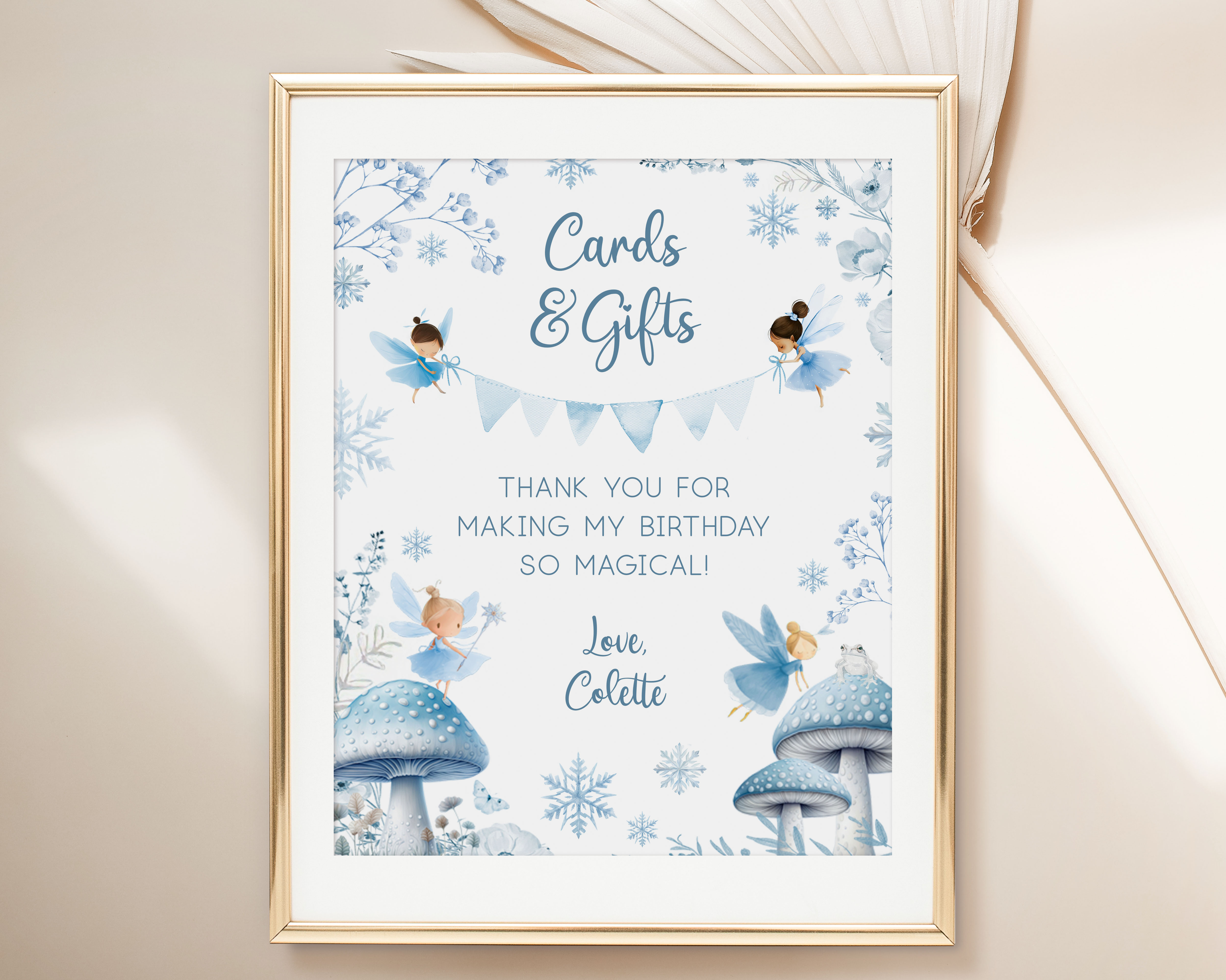 Winter Fairies Cards & Gifts Signs design preview