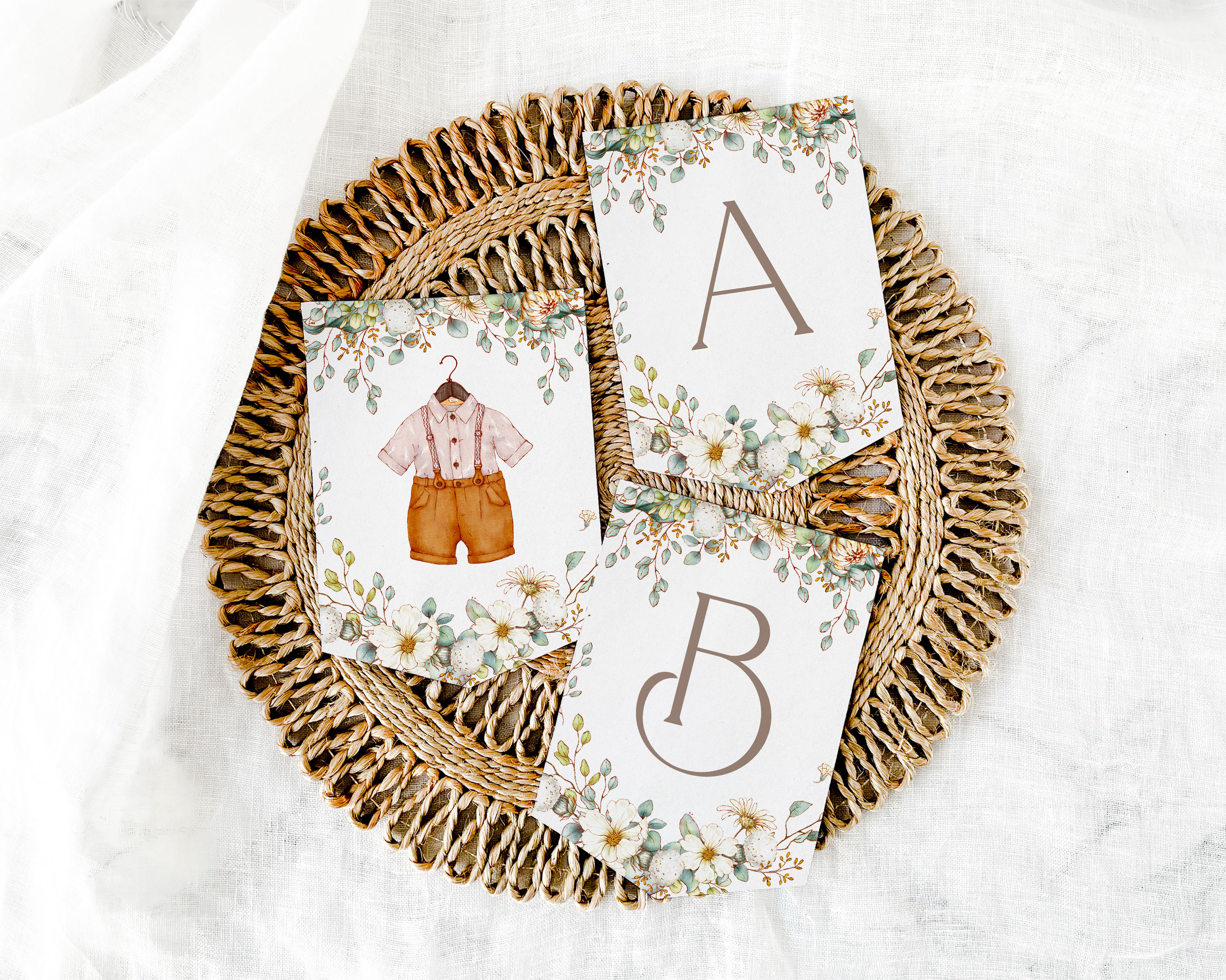 Vintage Baby Shower Banner- Baby Boy design preview