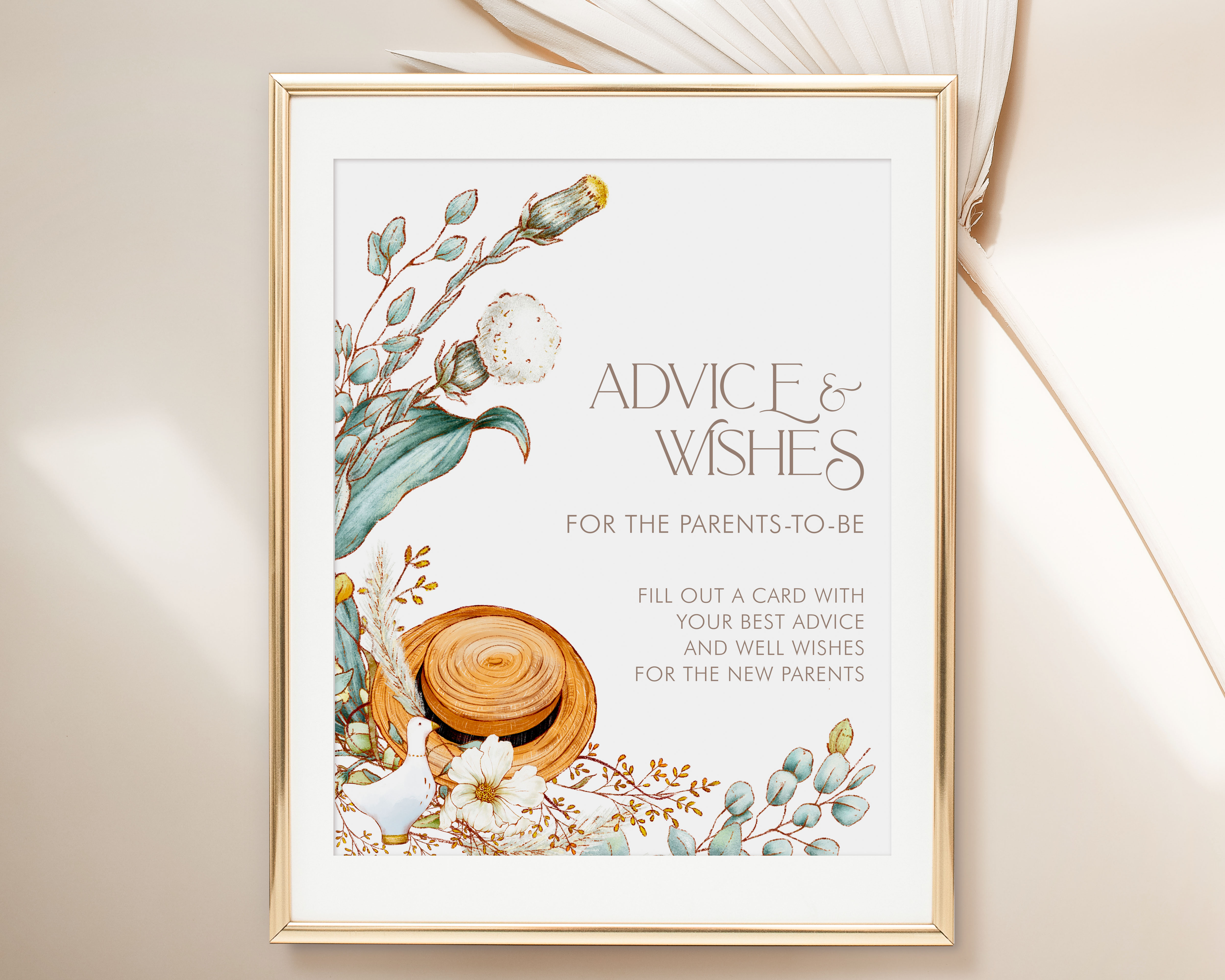 Storybook Baby Shower Advice Sign design preview