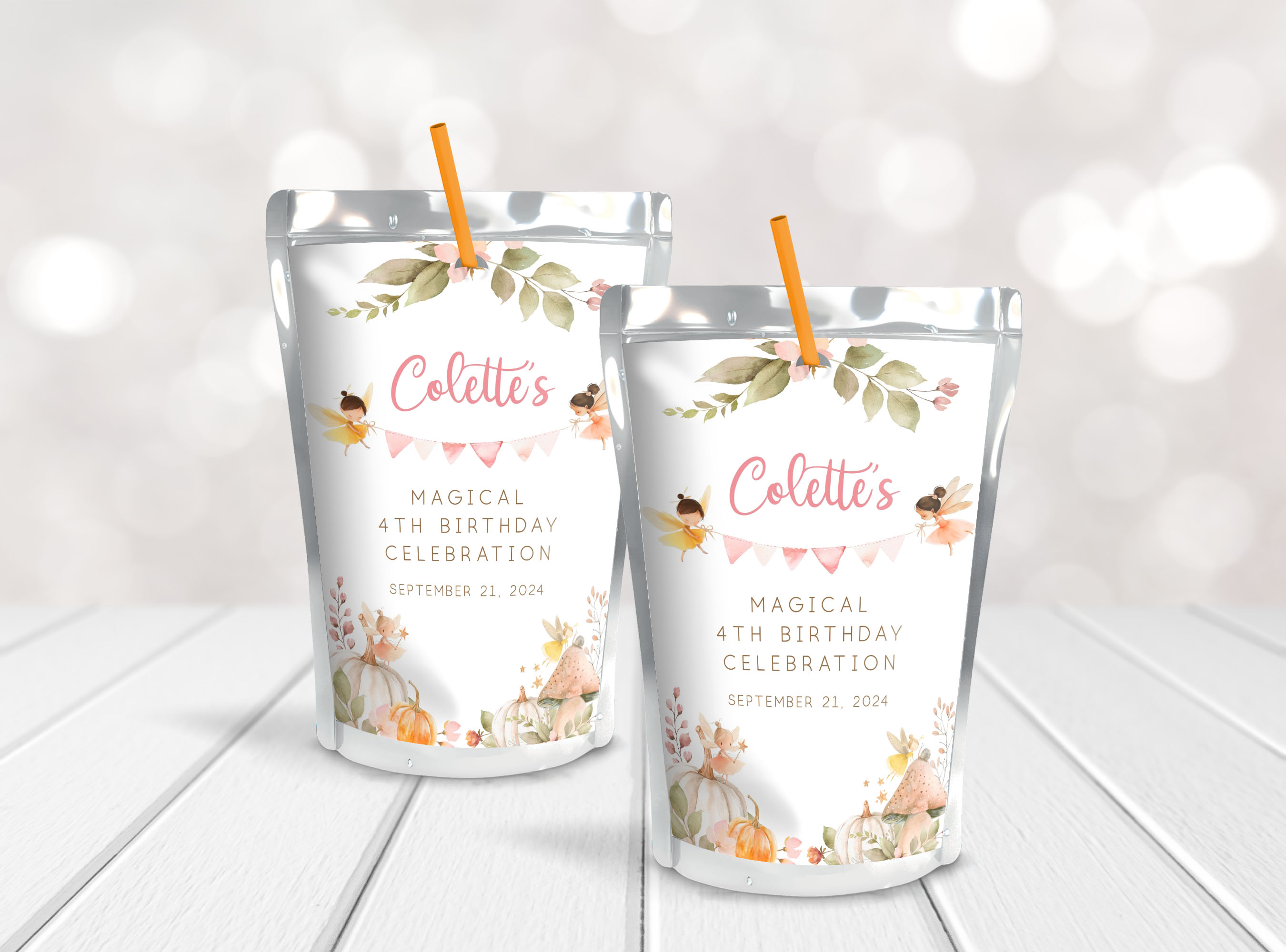 Autumn Fairies CapriSun Label design preview