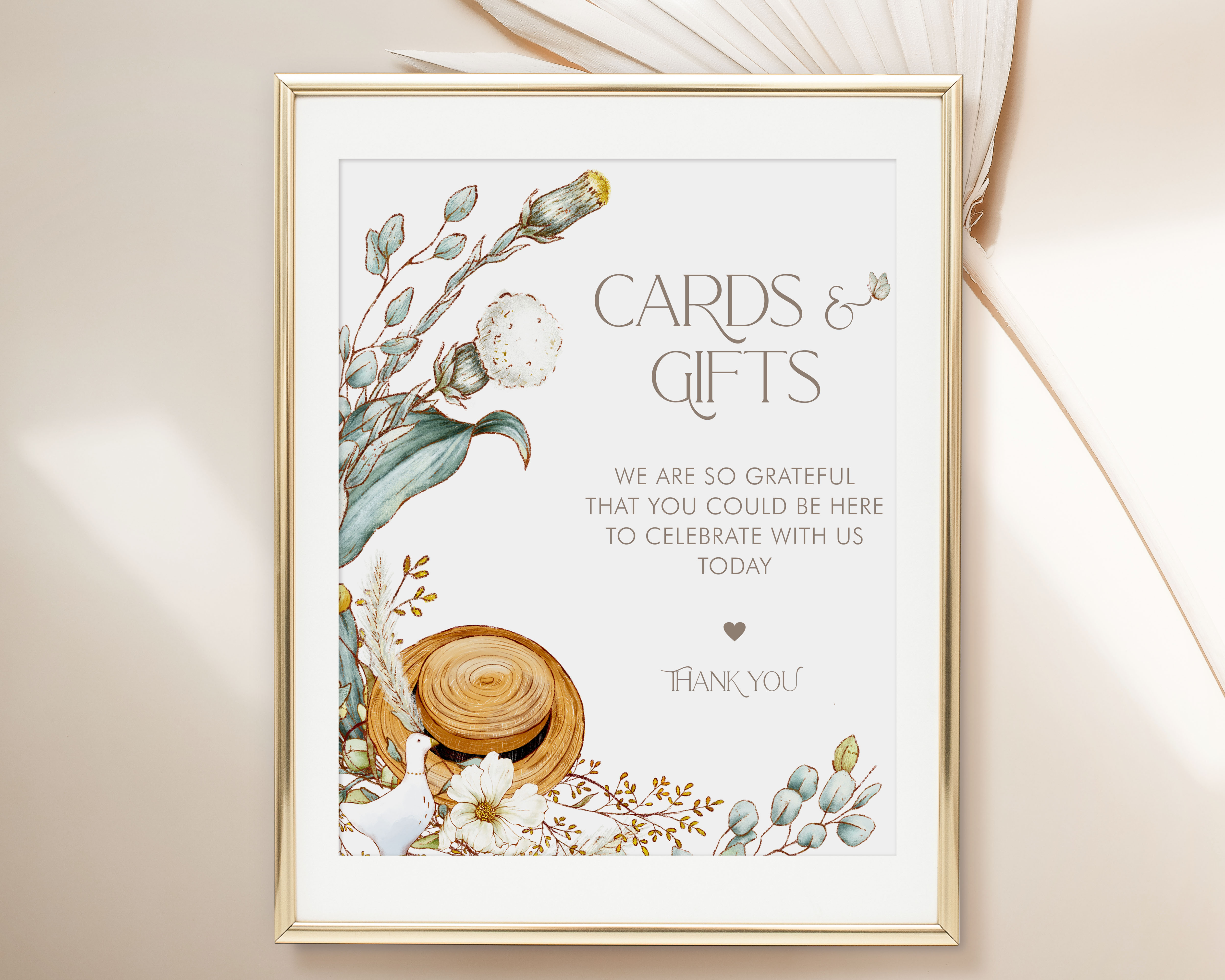Vintage Baby Shower Cards & Gifts Signs design preview