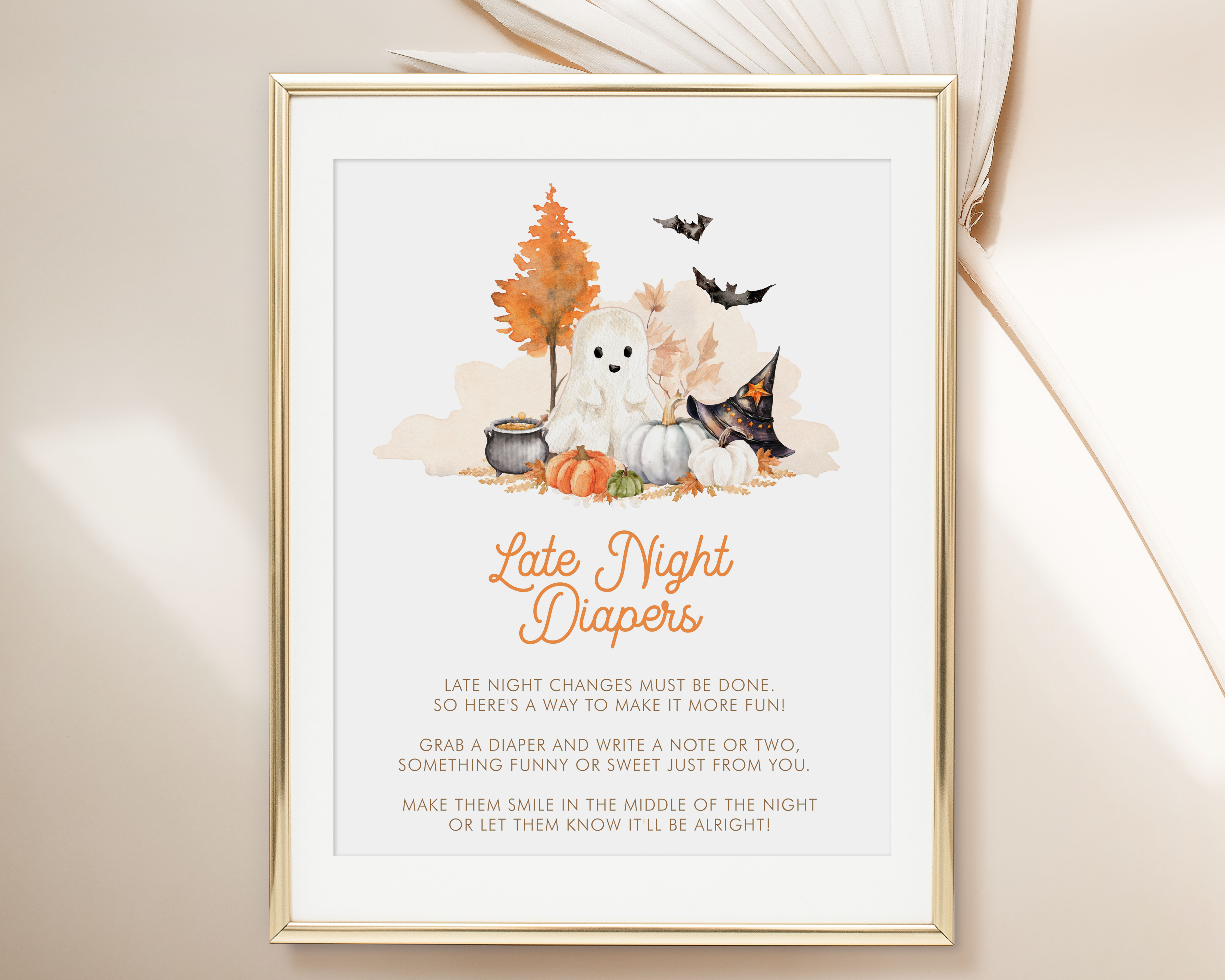 Little Boo Late Night Diapers Signs design preview