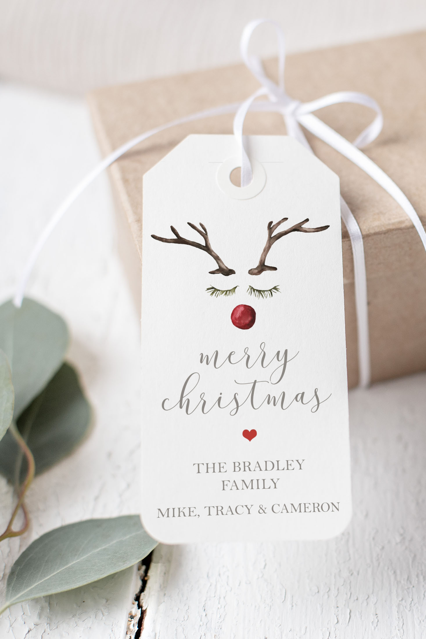 Rudolph Gift Tags design preview