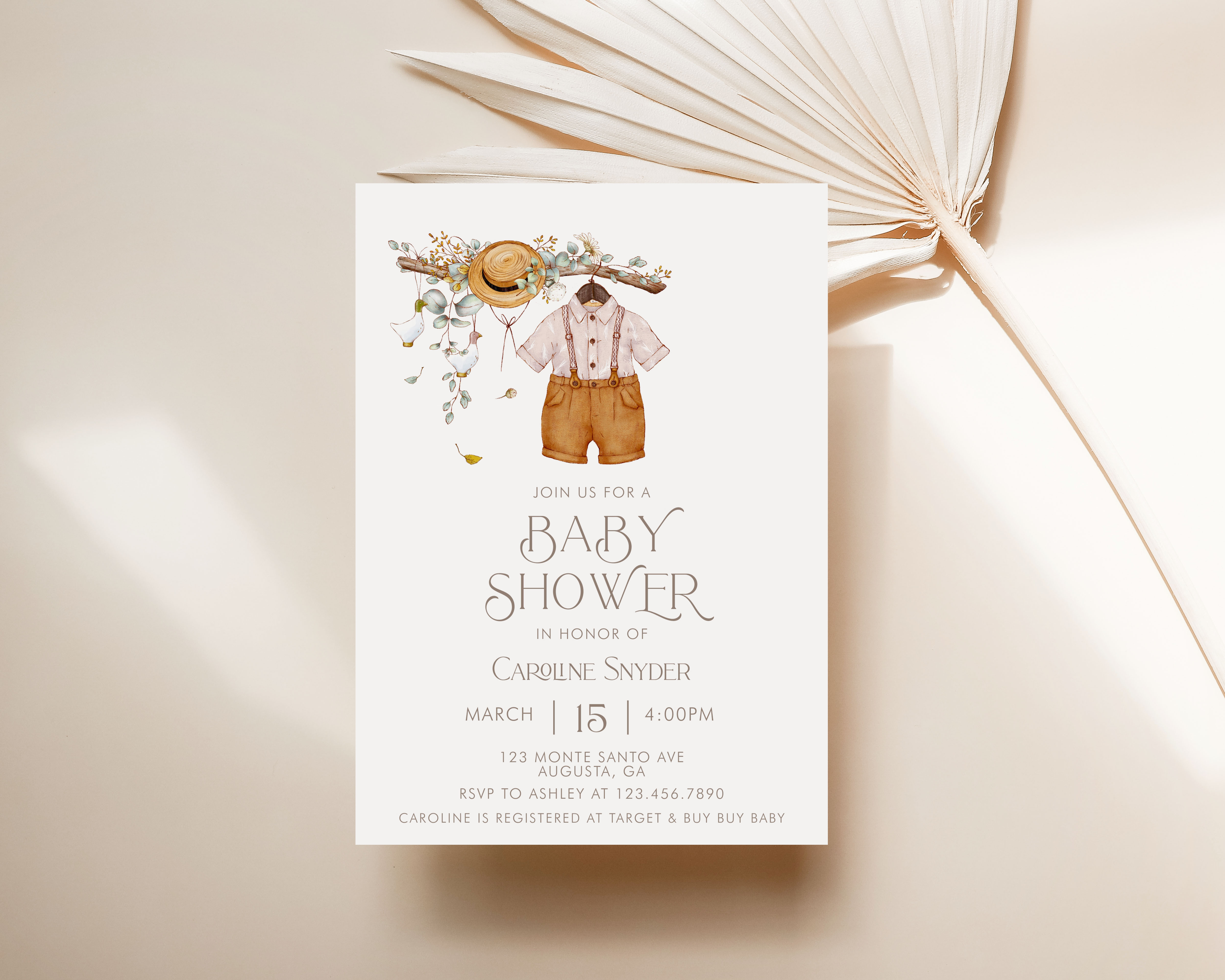 Storybook Baby Shower Invitation- Baby Boy design preview