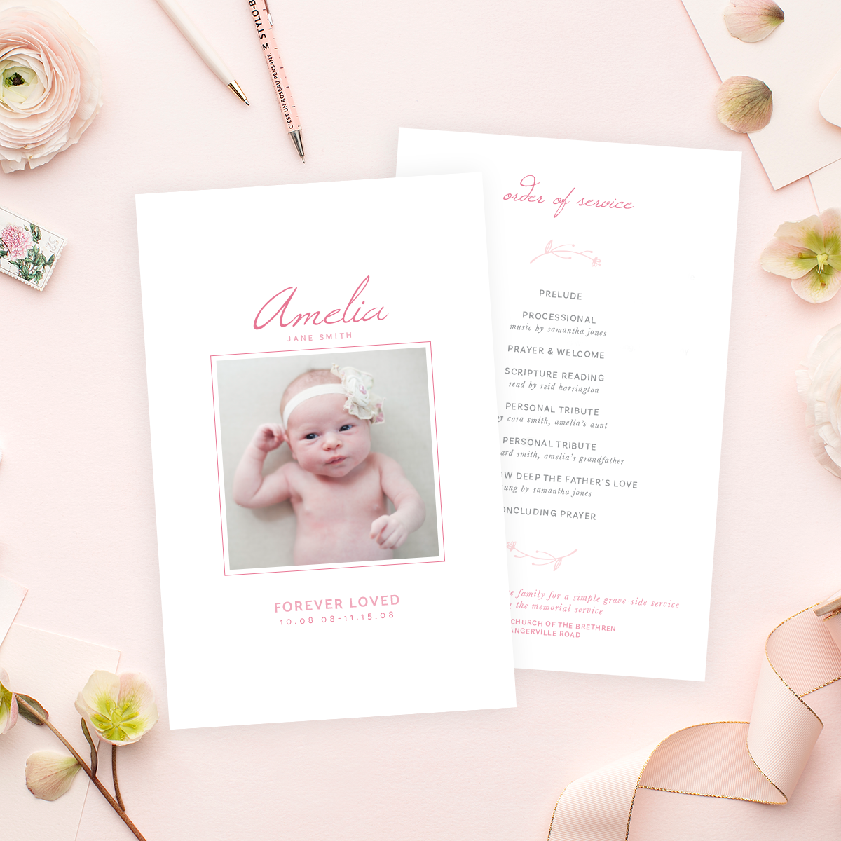 Funeral Program Template | 005 design preview