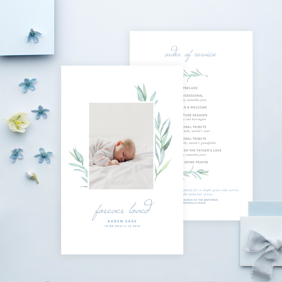 Funeral Program Template | 002 design preview