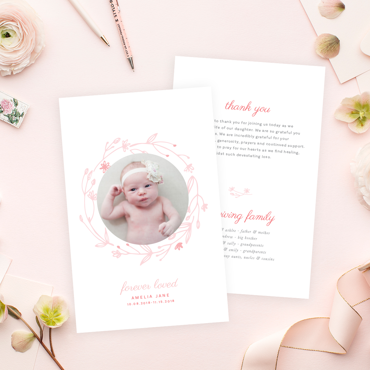 Funeral Program Template | 007 design preview
