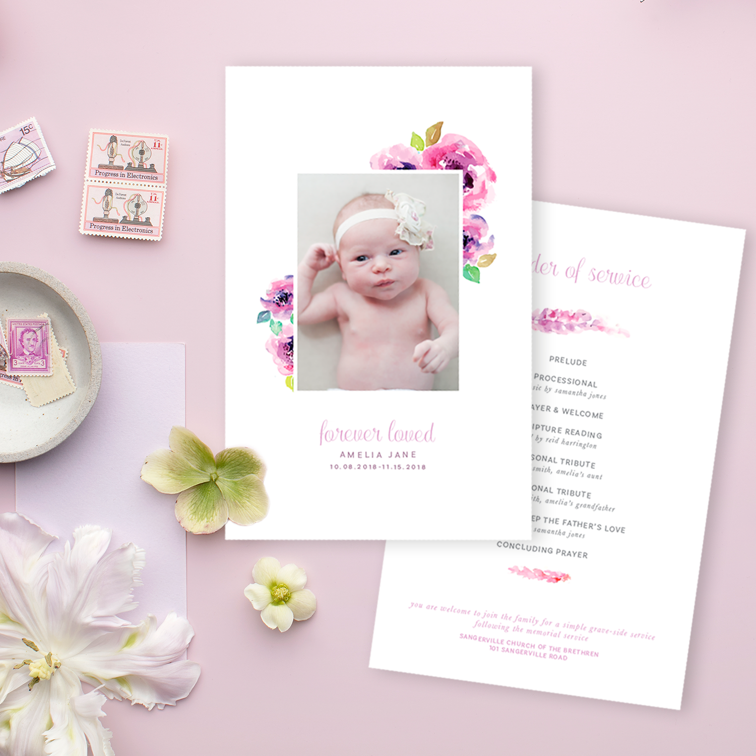 Funeral Program Template | 003 design preview