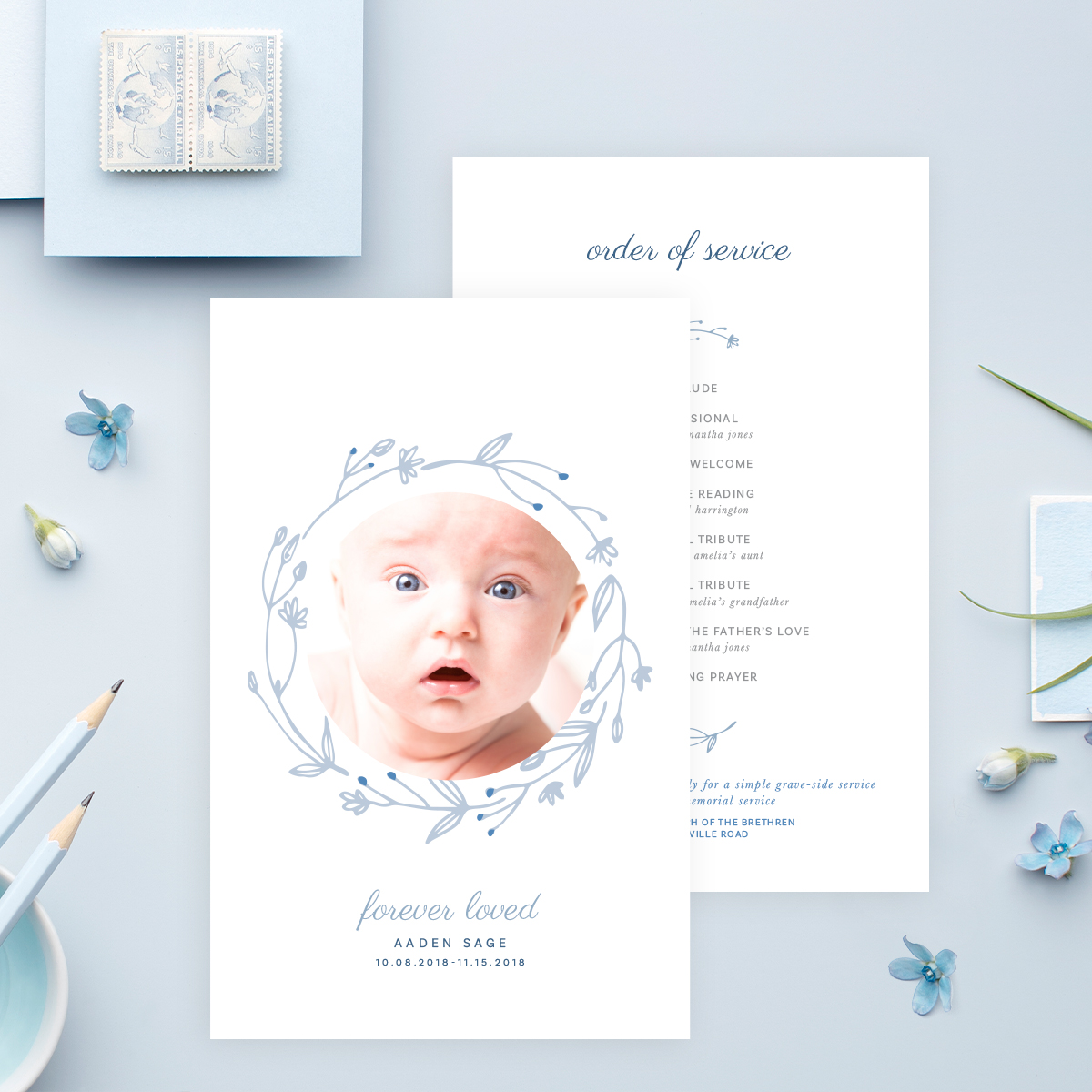 Funeral Program Template | 006 design preview