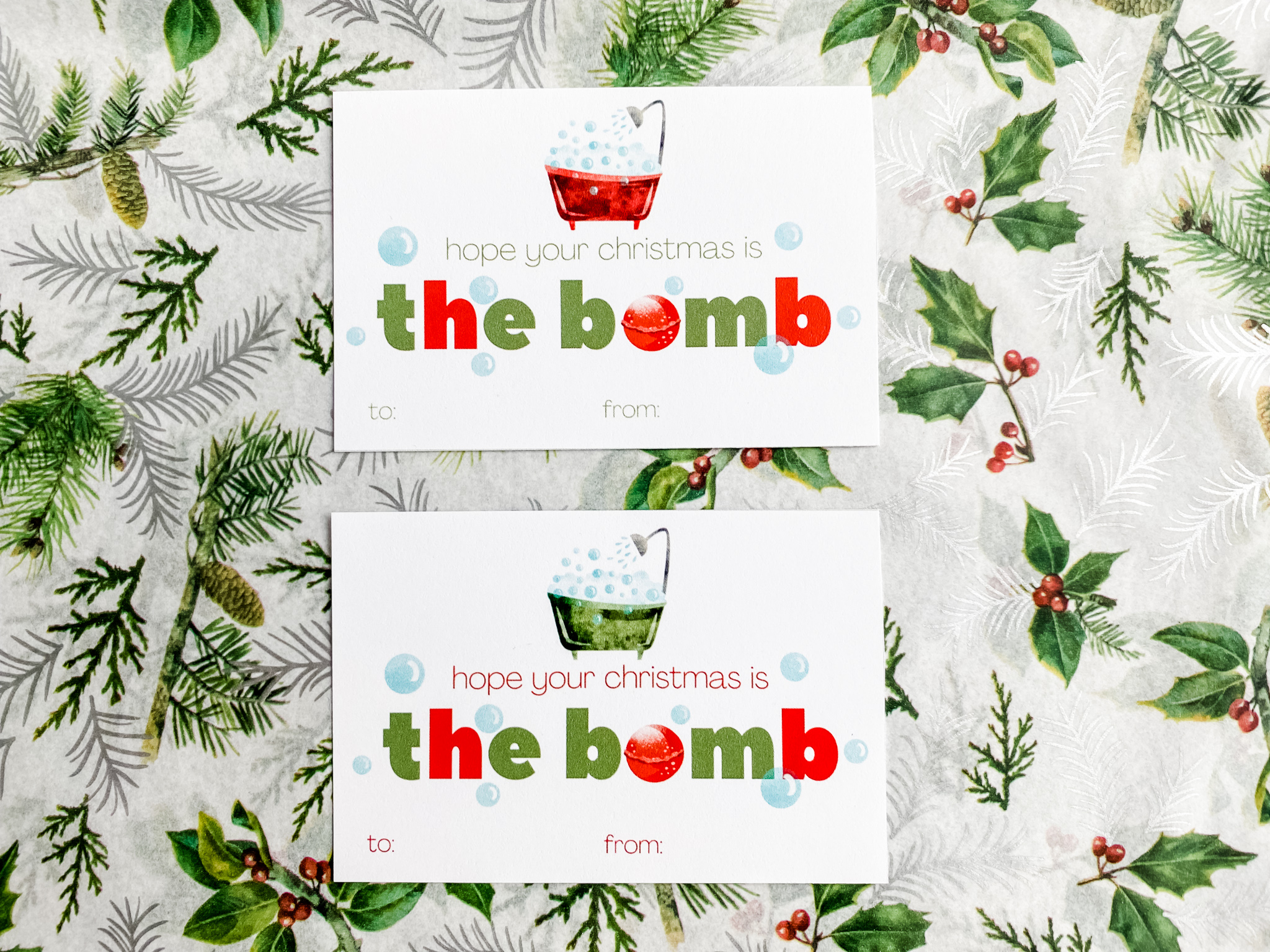 Bath Bomb Tags design preview