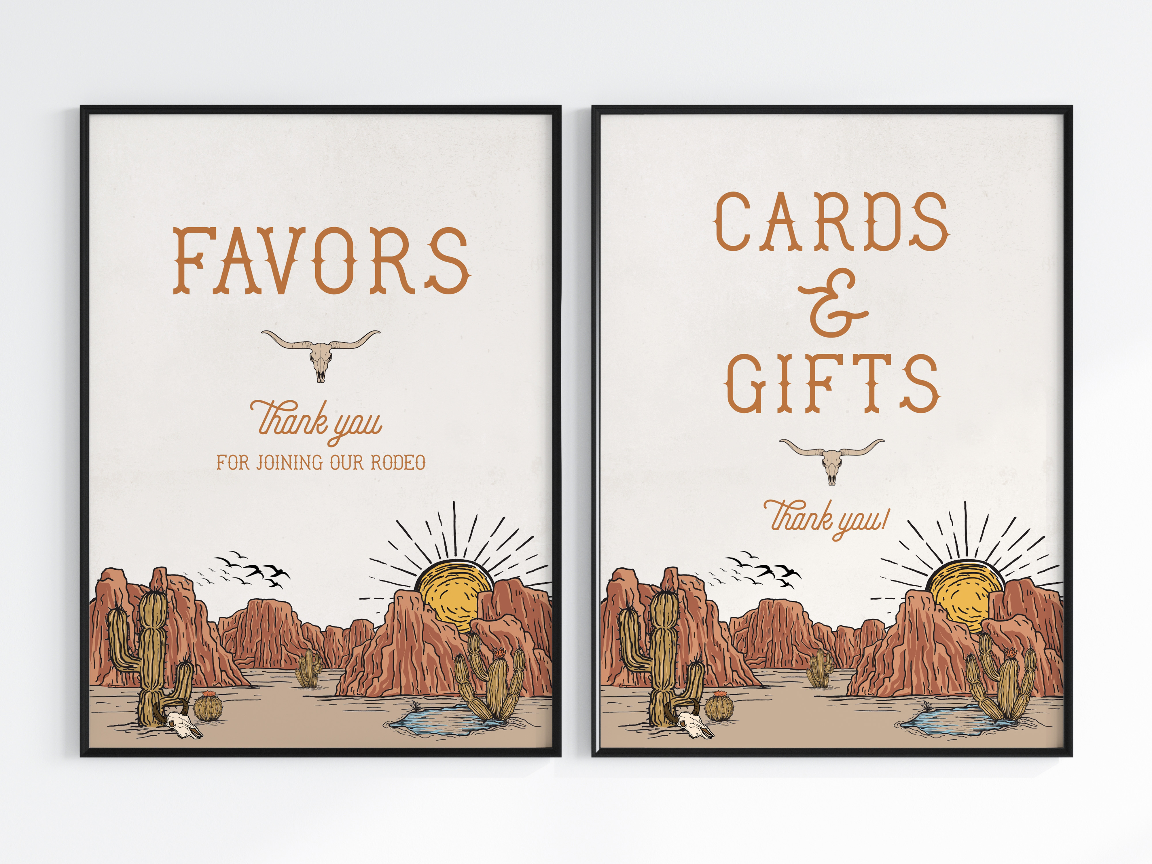 wild west - gifts and favors design preview