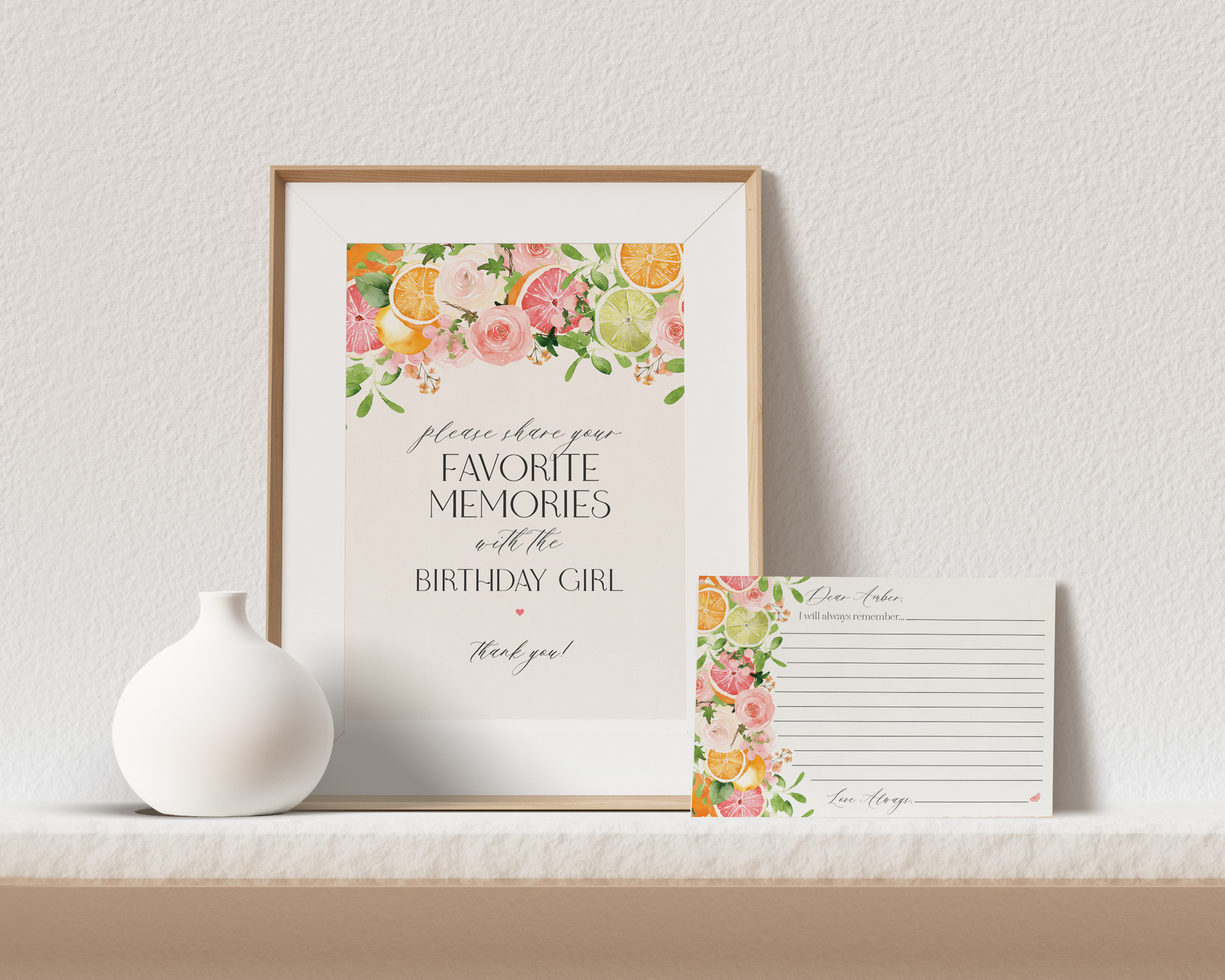 pastel citrus - favorite memories design preview