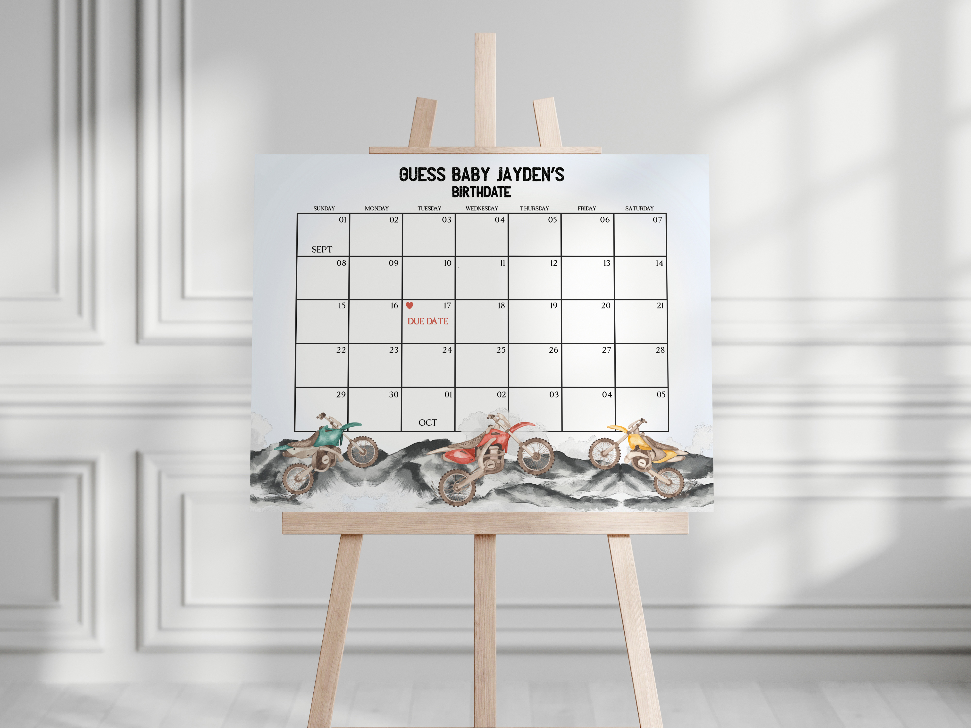 dirt bike - guess the date design preview