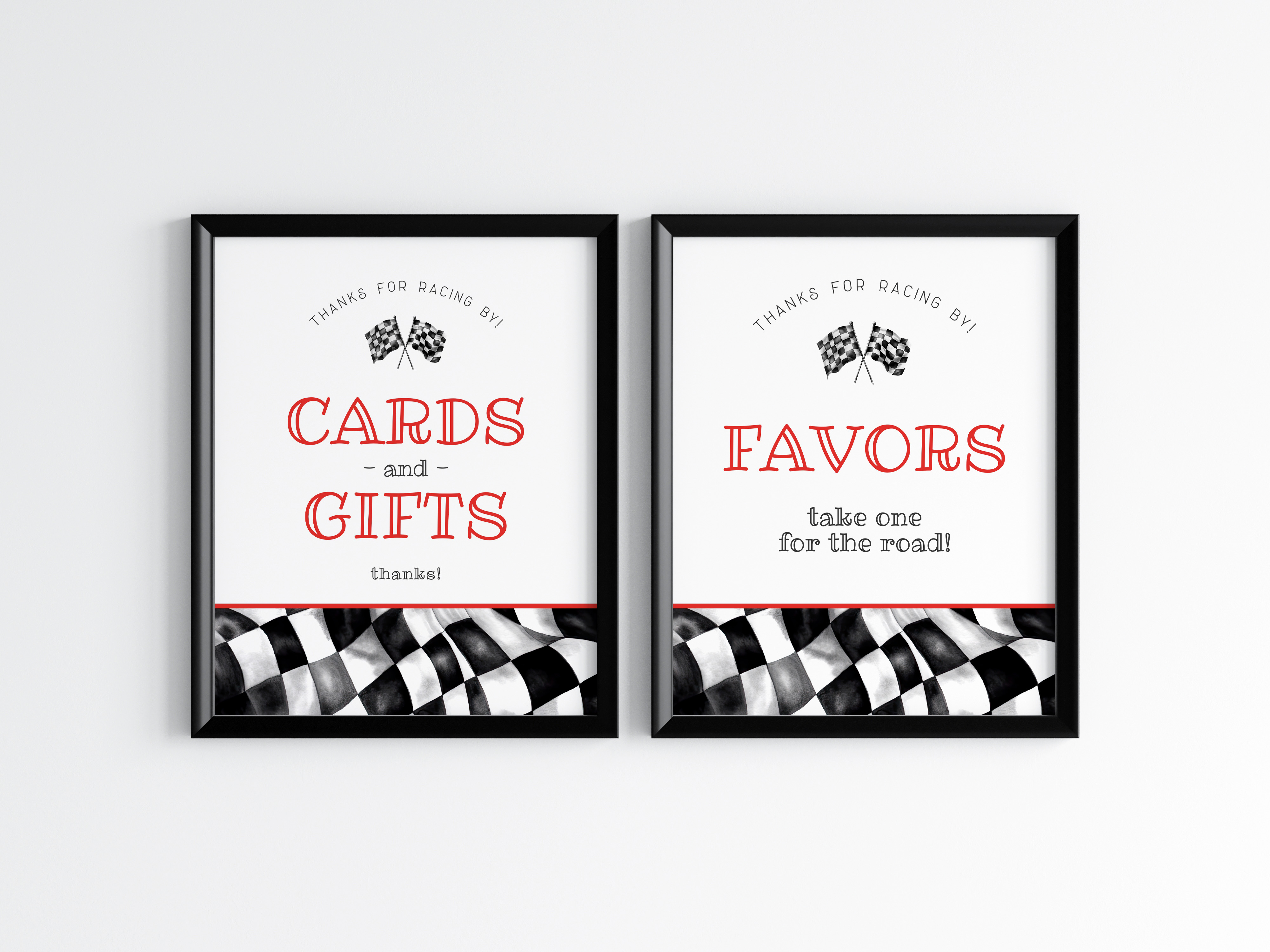 red race car - gifts and favors design preview