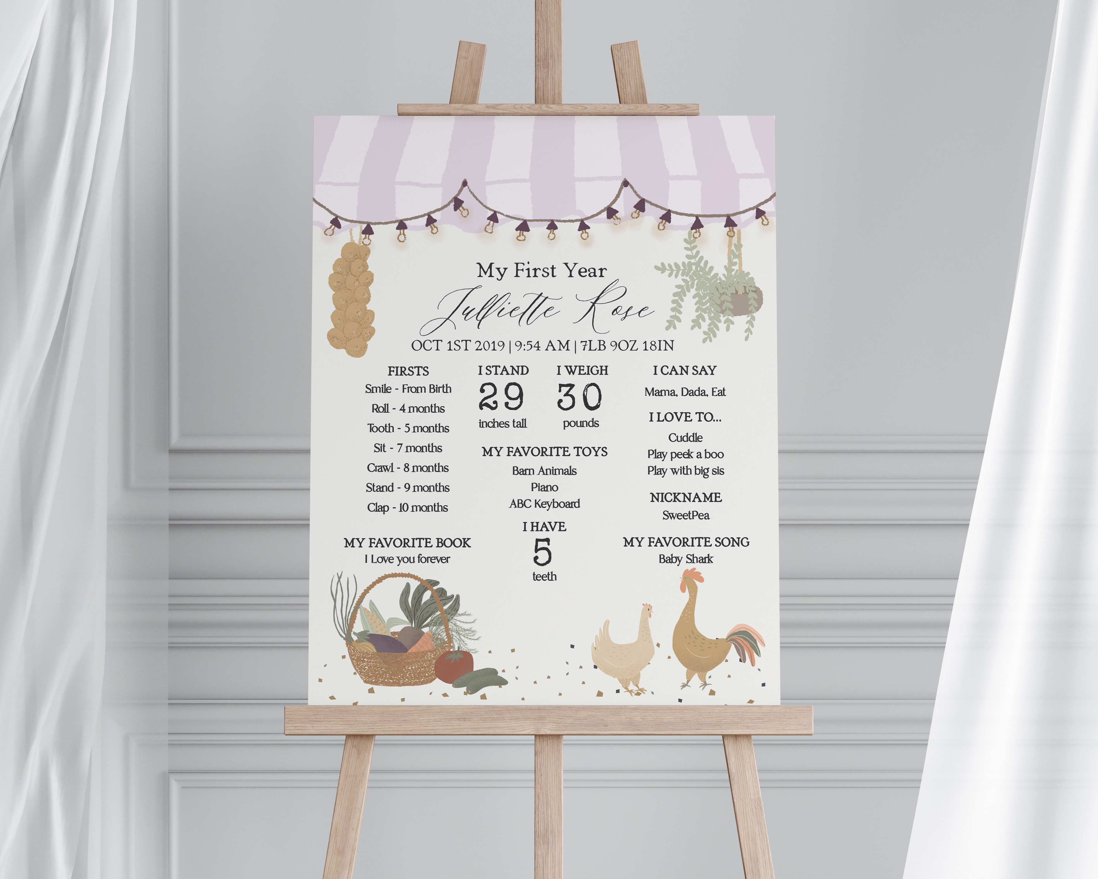 pink farmers market - my first year design preview