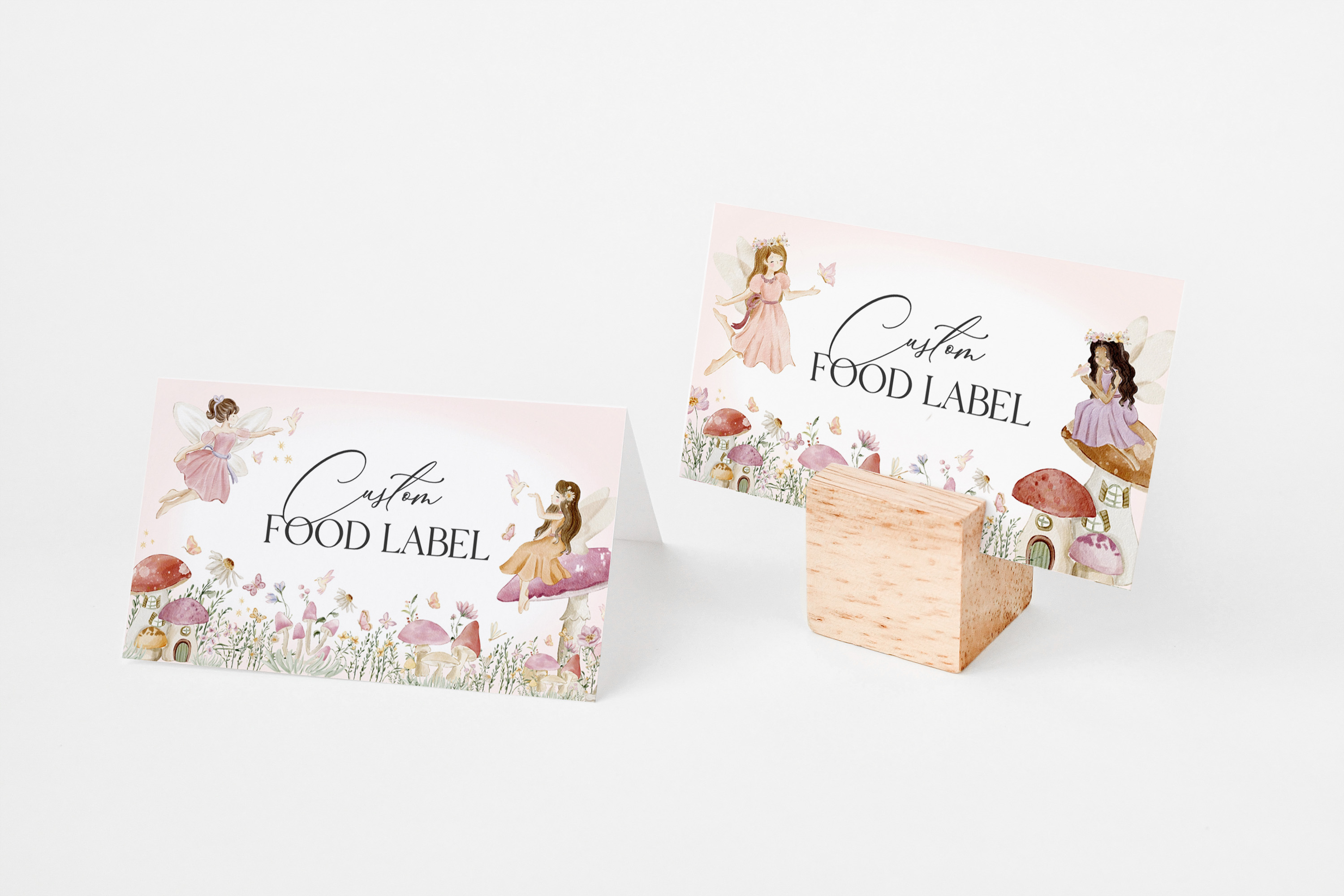 fairy - place cards design preview