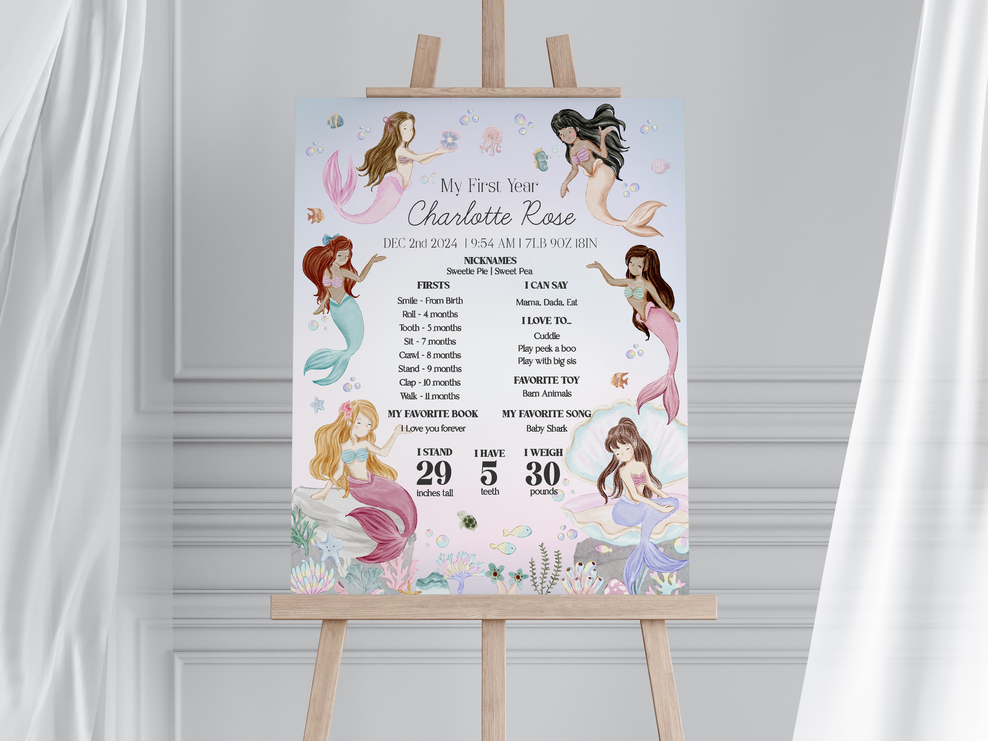 mermaid - my first year design preview