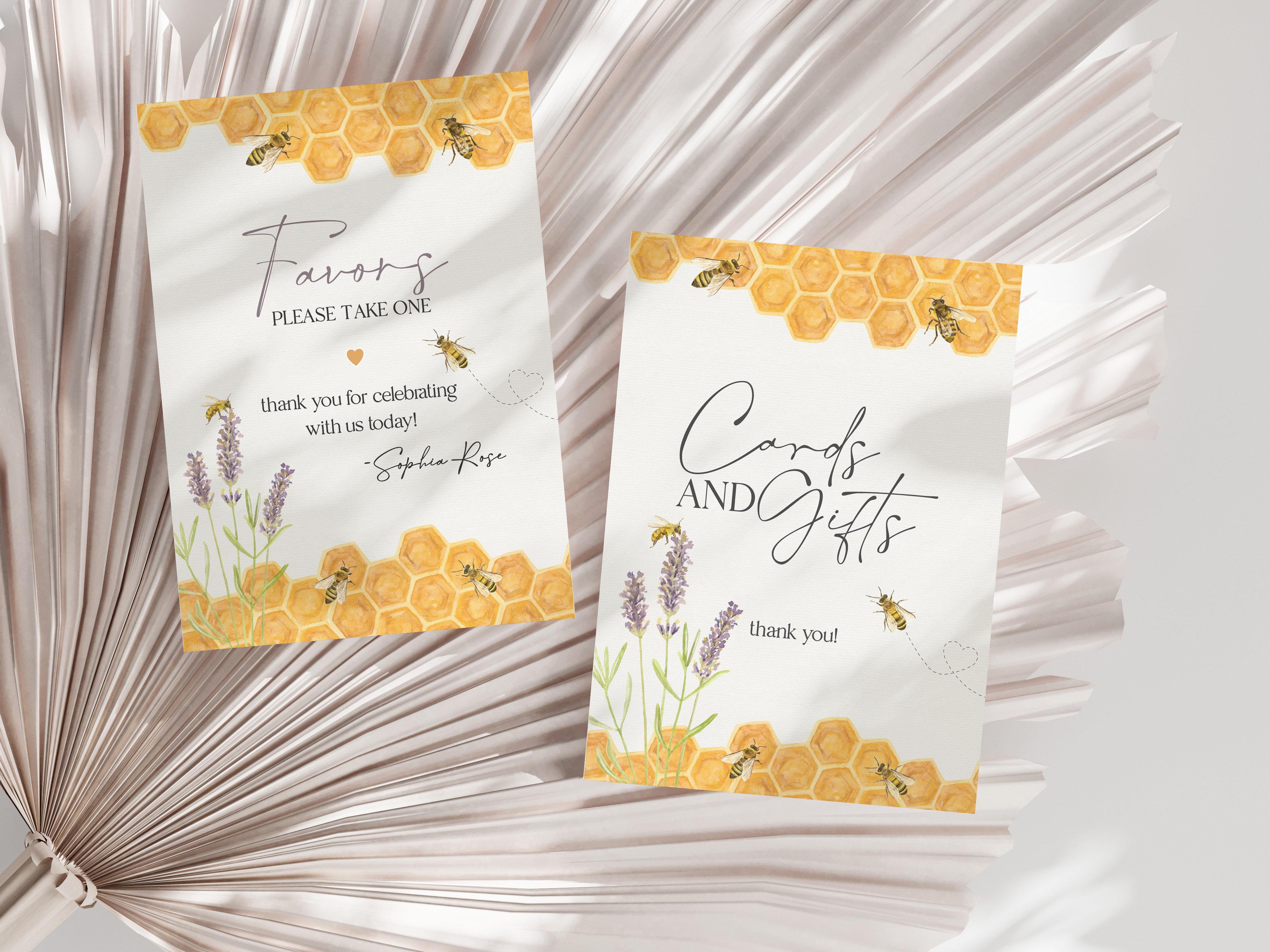 honey bee - gifts and favors design preview