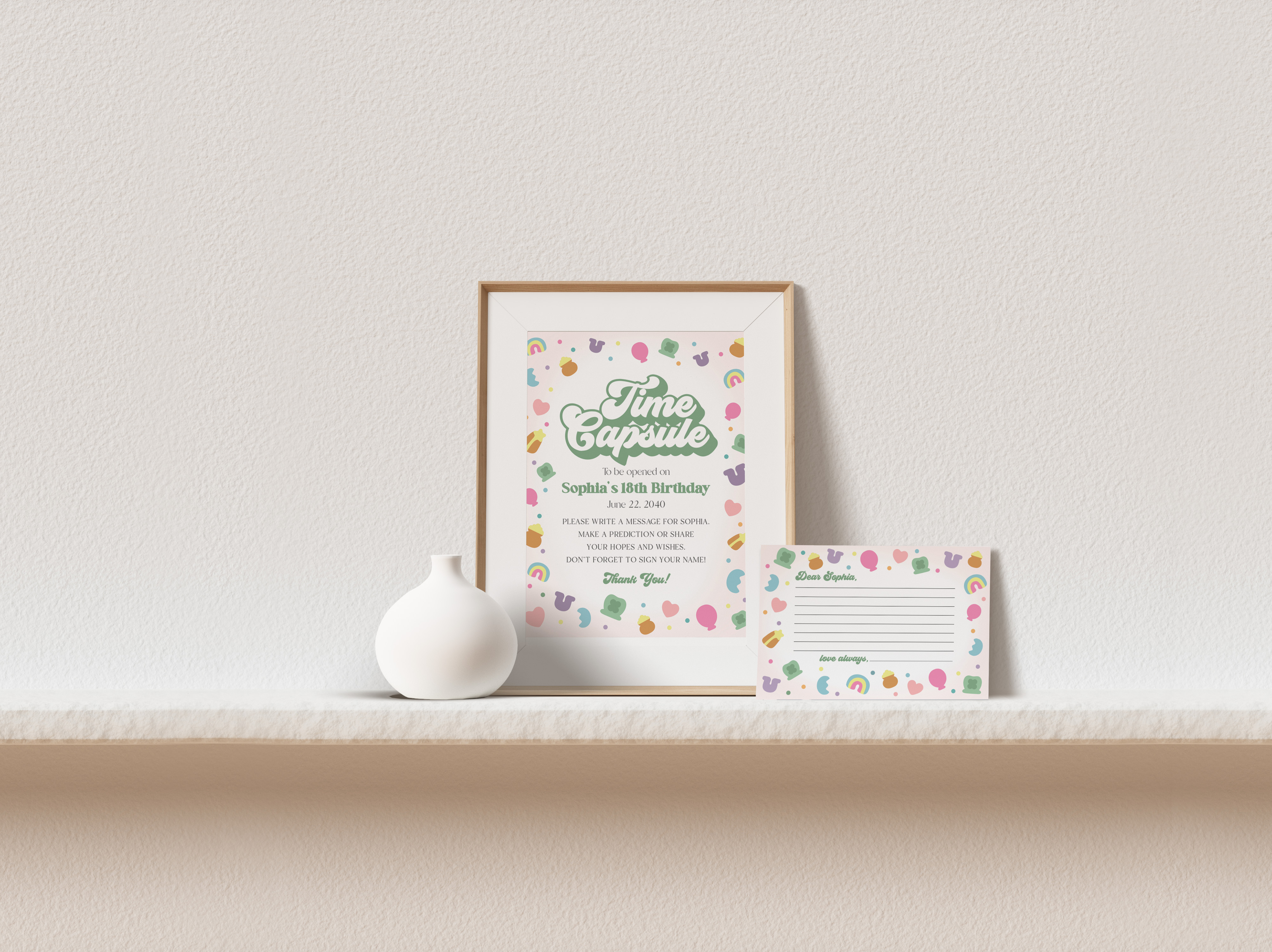 lucky charm - time capsule design preview