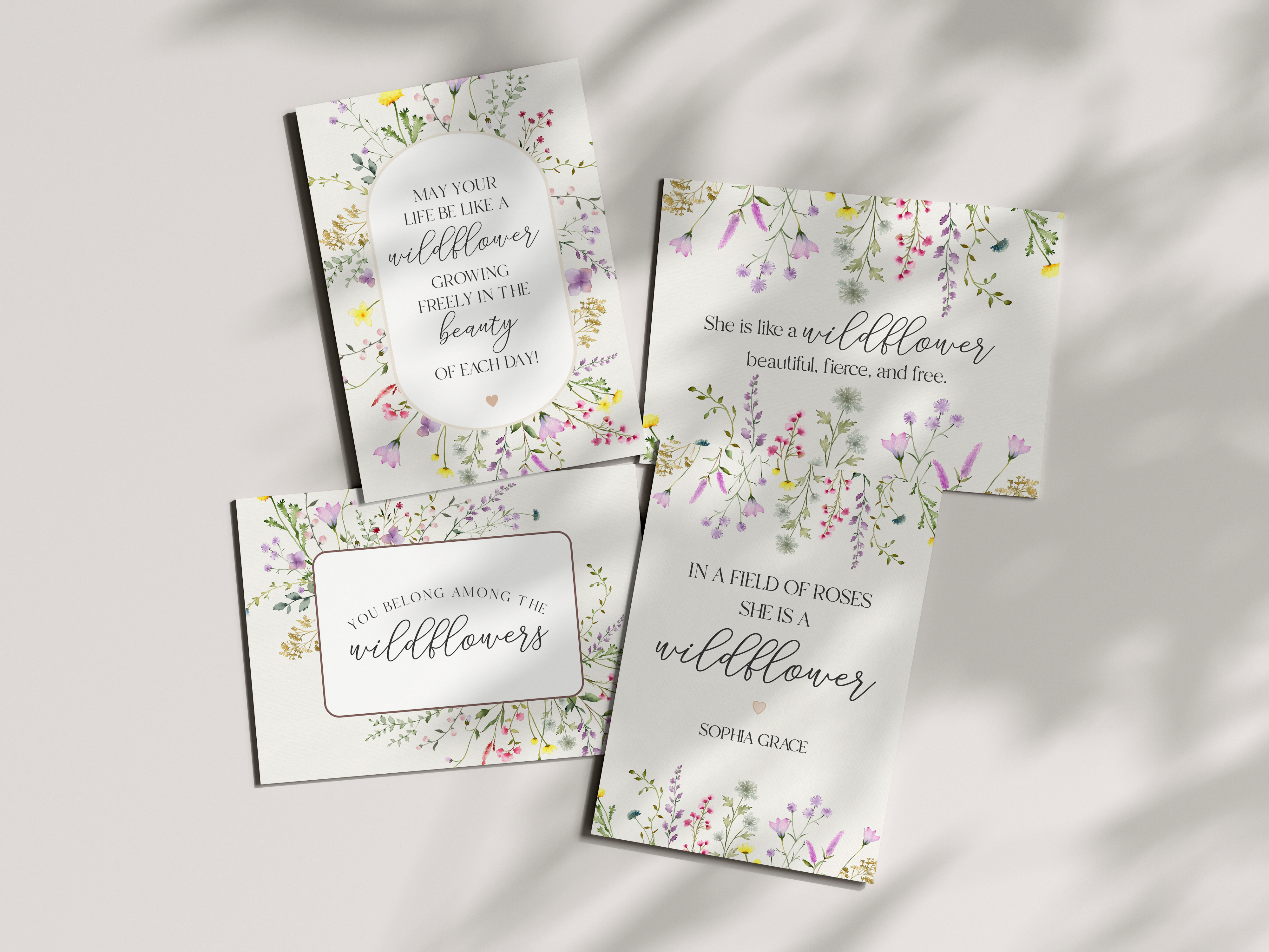 delicate wildflower - party decor design preview