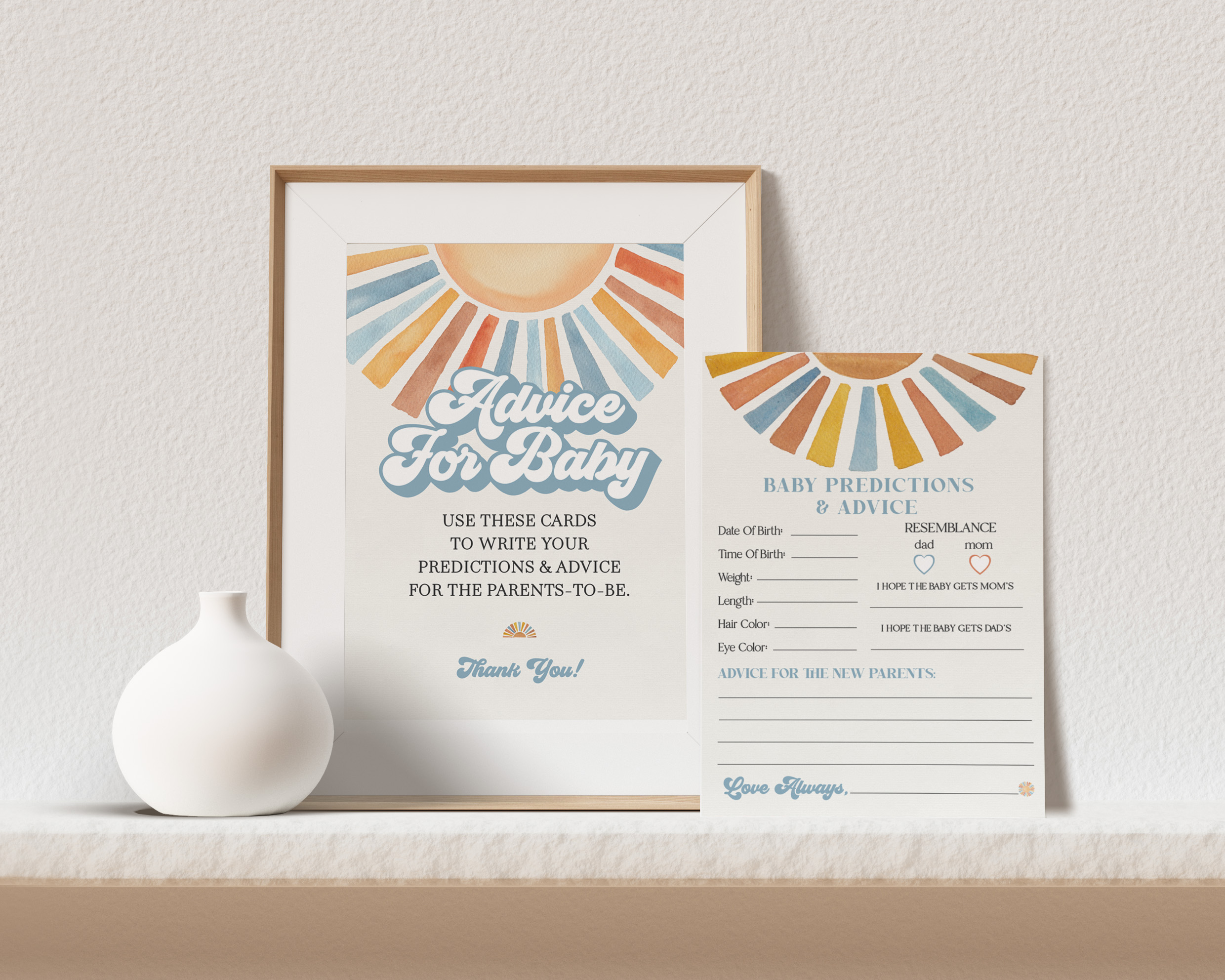 here comes the son - advice for baby design preview