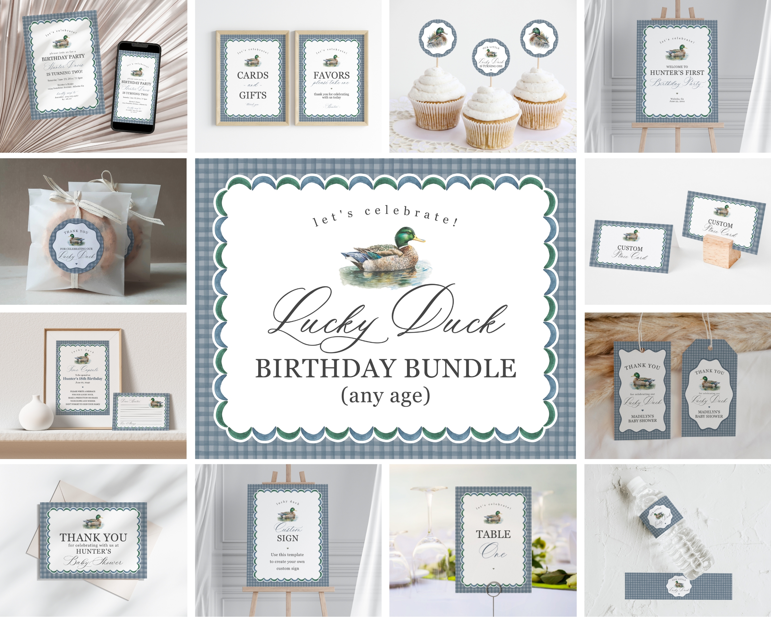 mallard - birthday bundle design preview