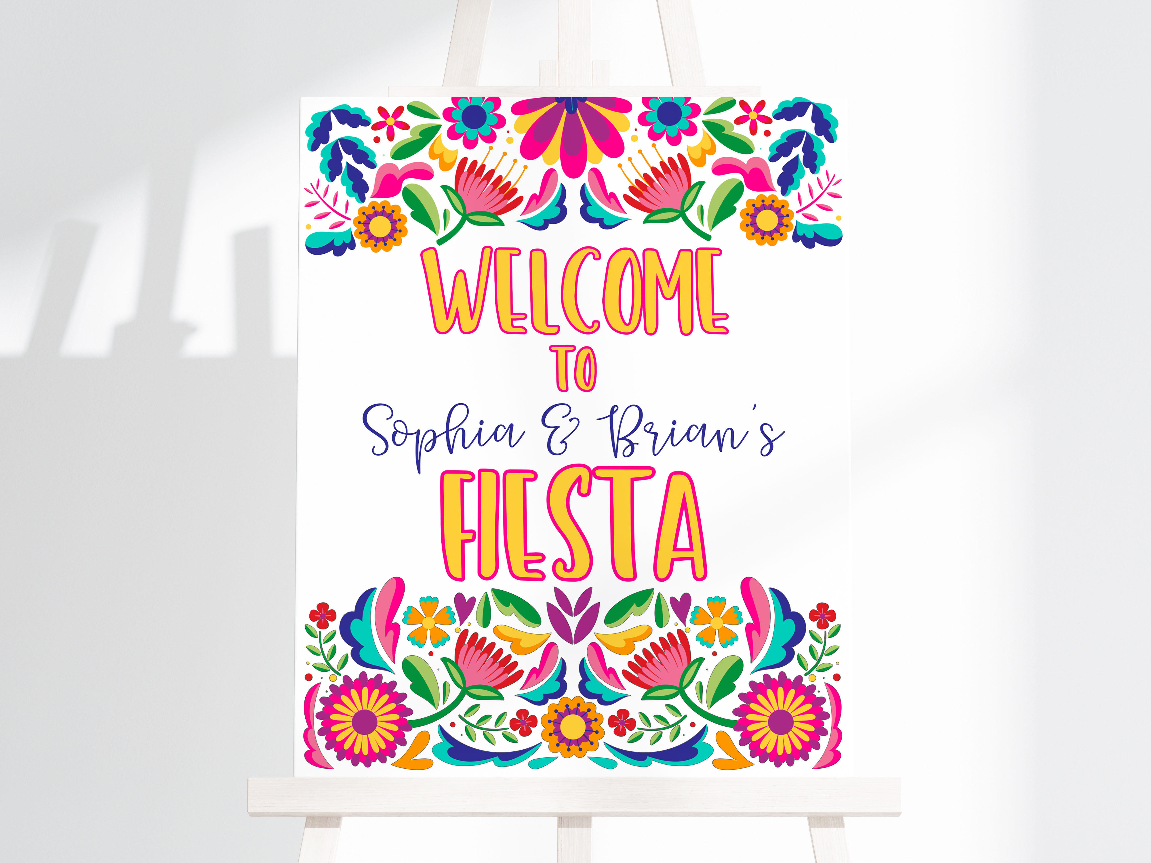 fiesta welcome sign design preview
