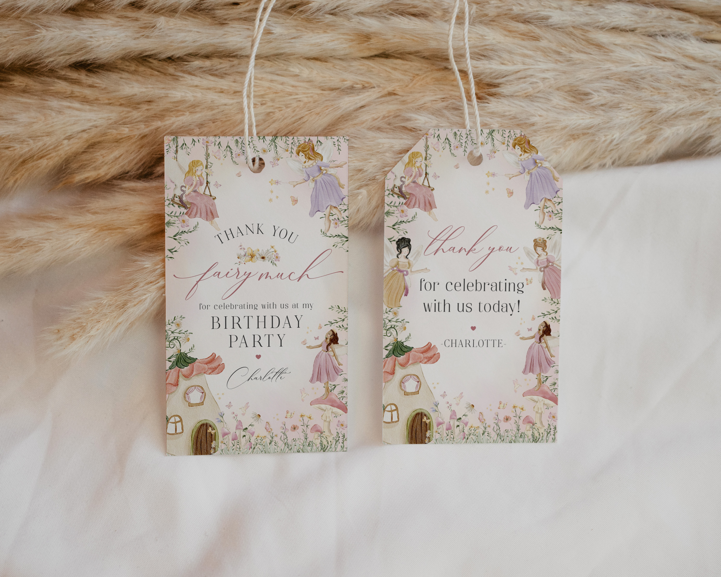 fairy - birthday tags design preview
