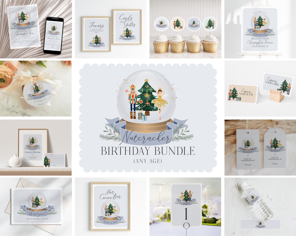 blue nutcracker - birthday bundle design preview