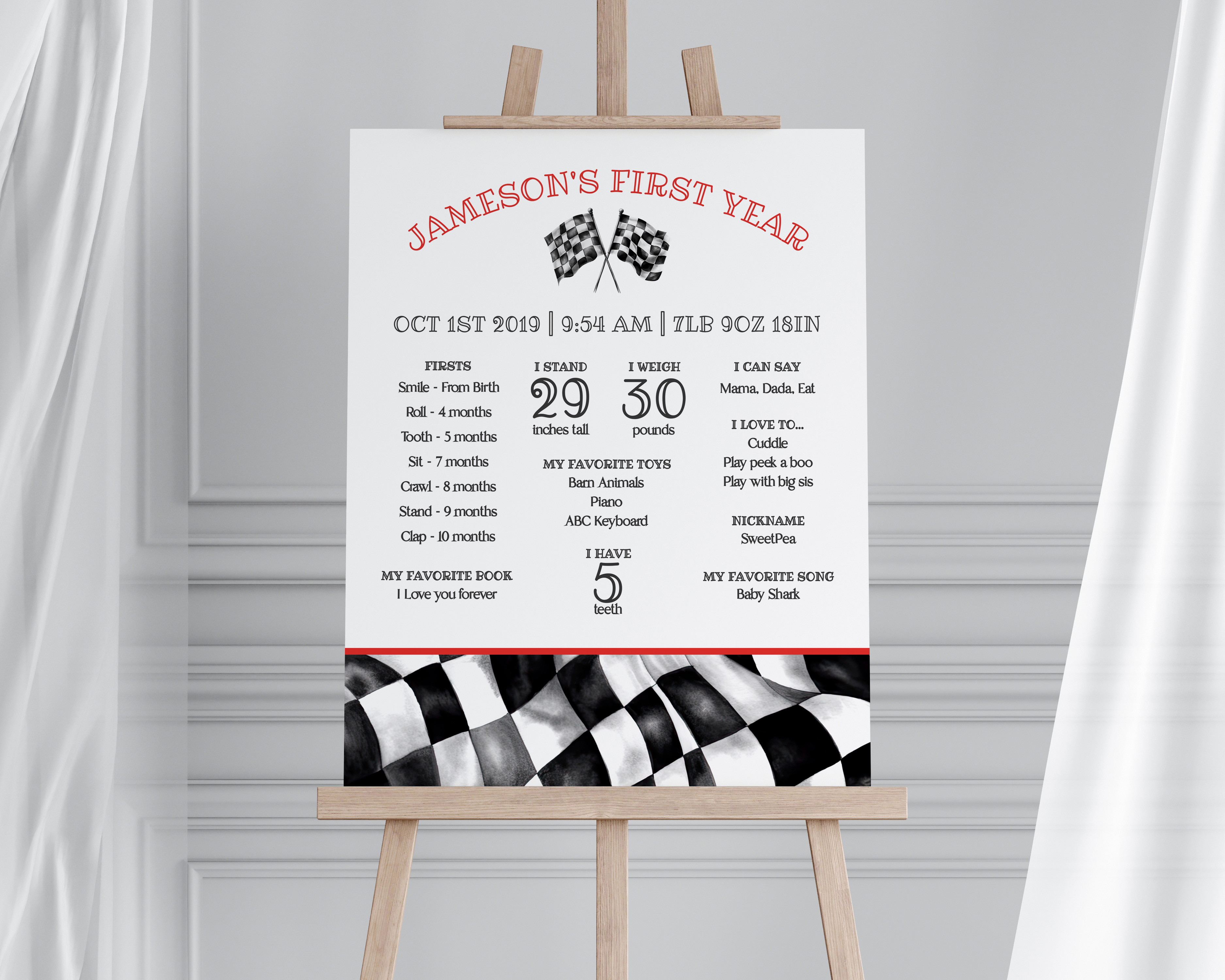 red race car - my first year design preview