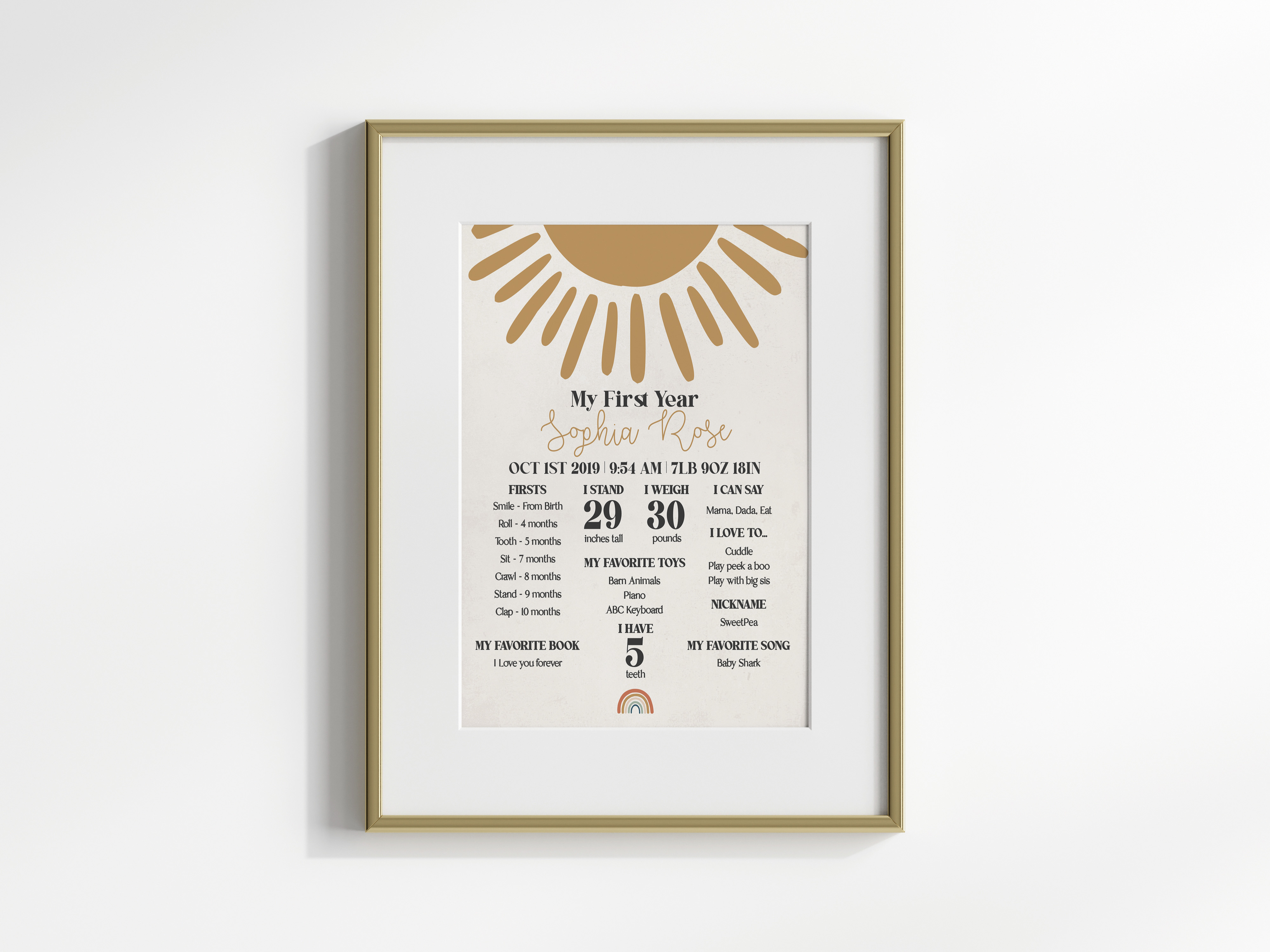 sunshine - my first year design preview