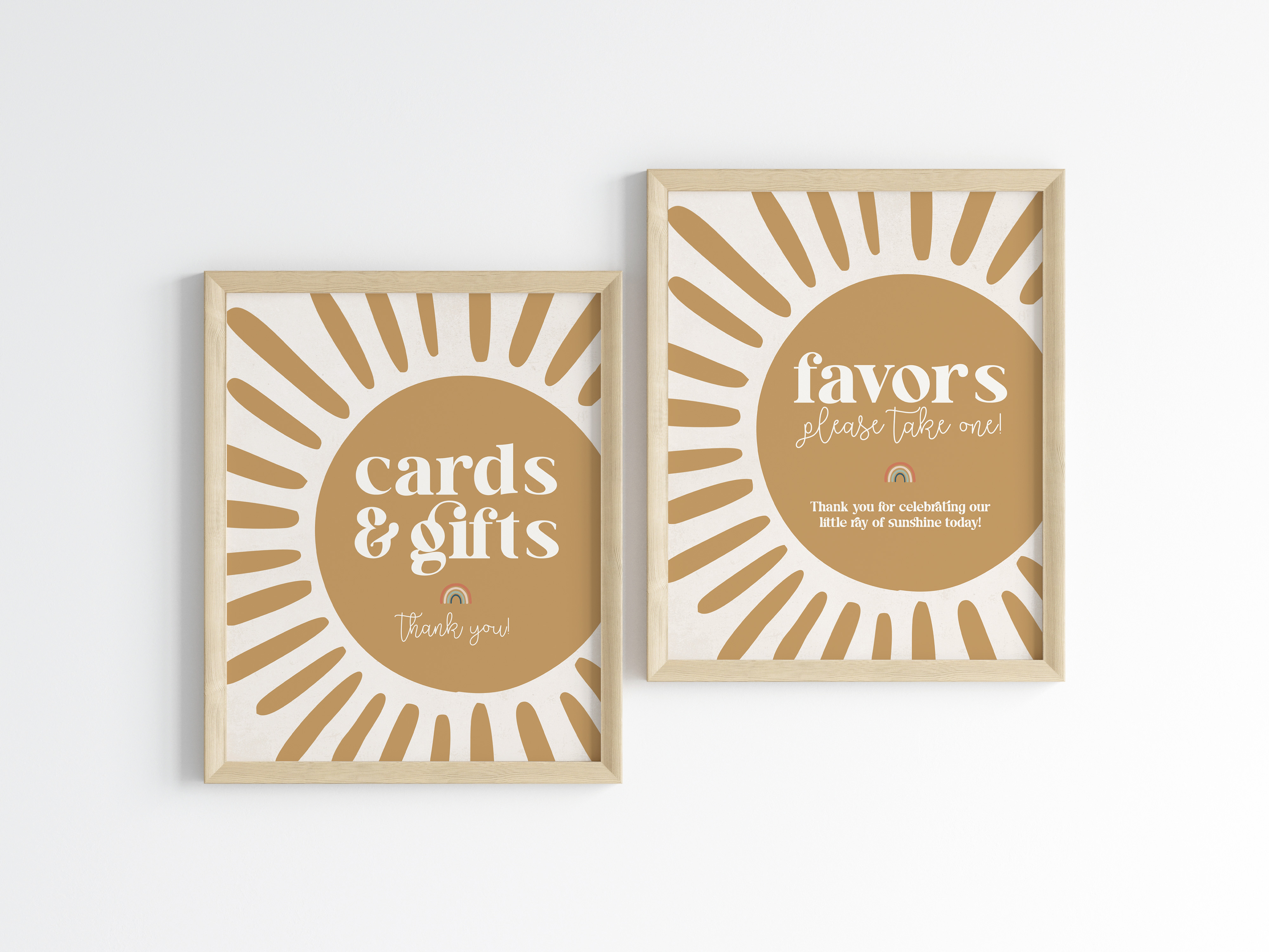 sunshine - gifts and favors design preview