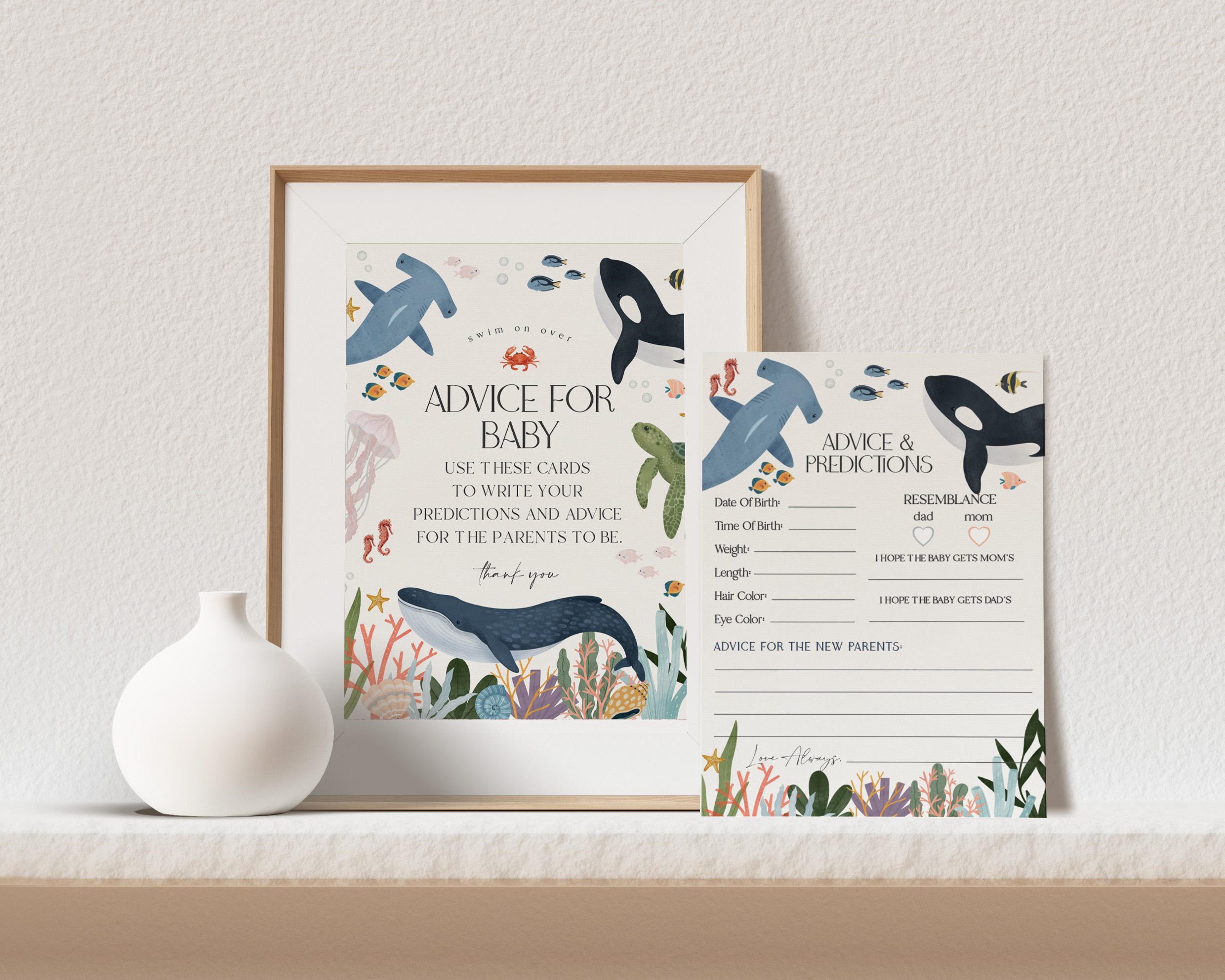 under the sea - advice for baby design preview