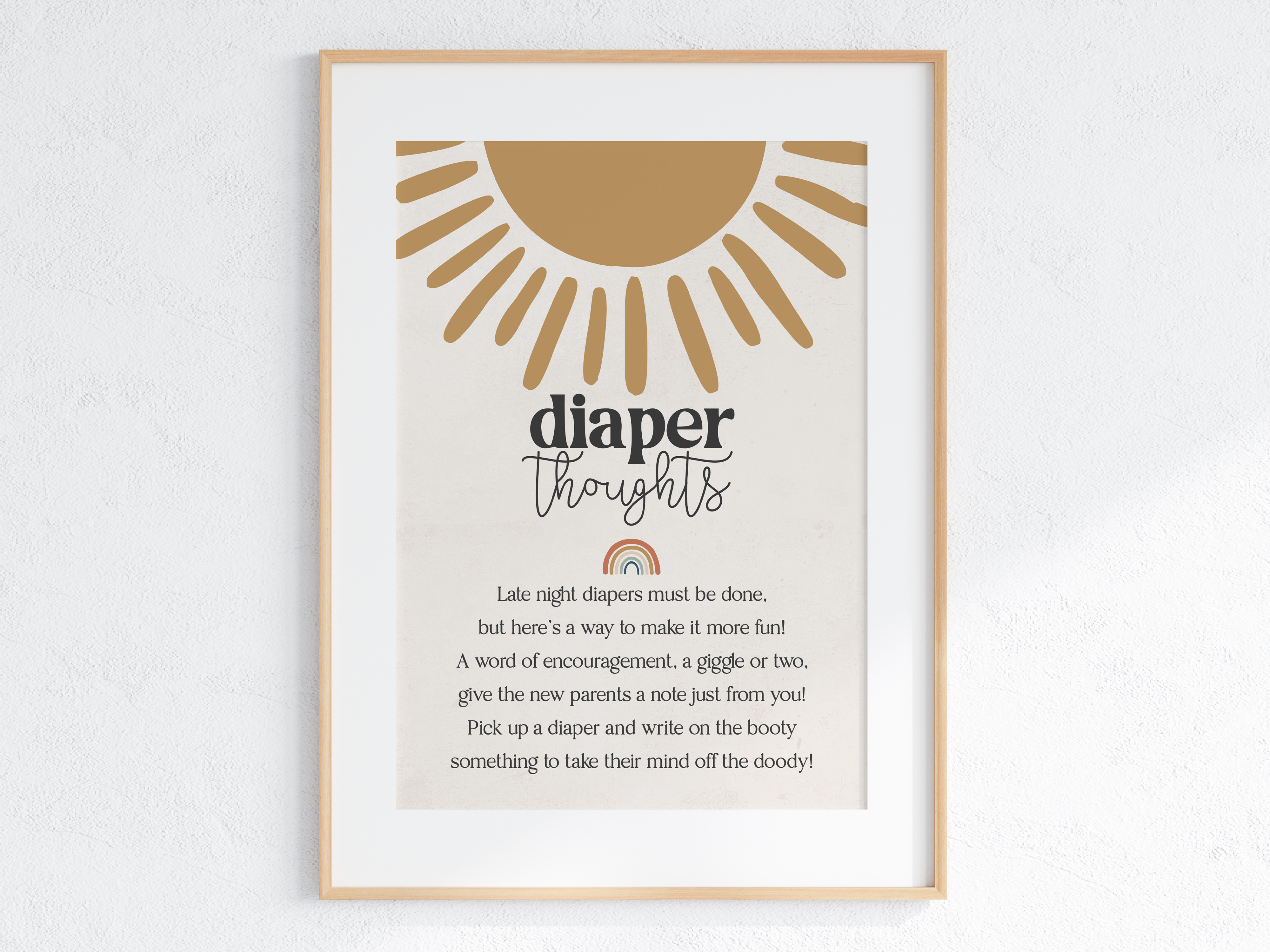 sunshine - diaper thoughts design preview