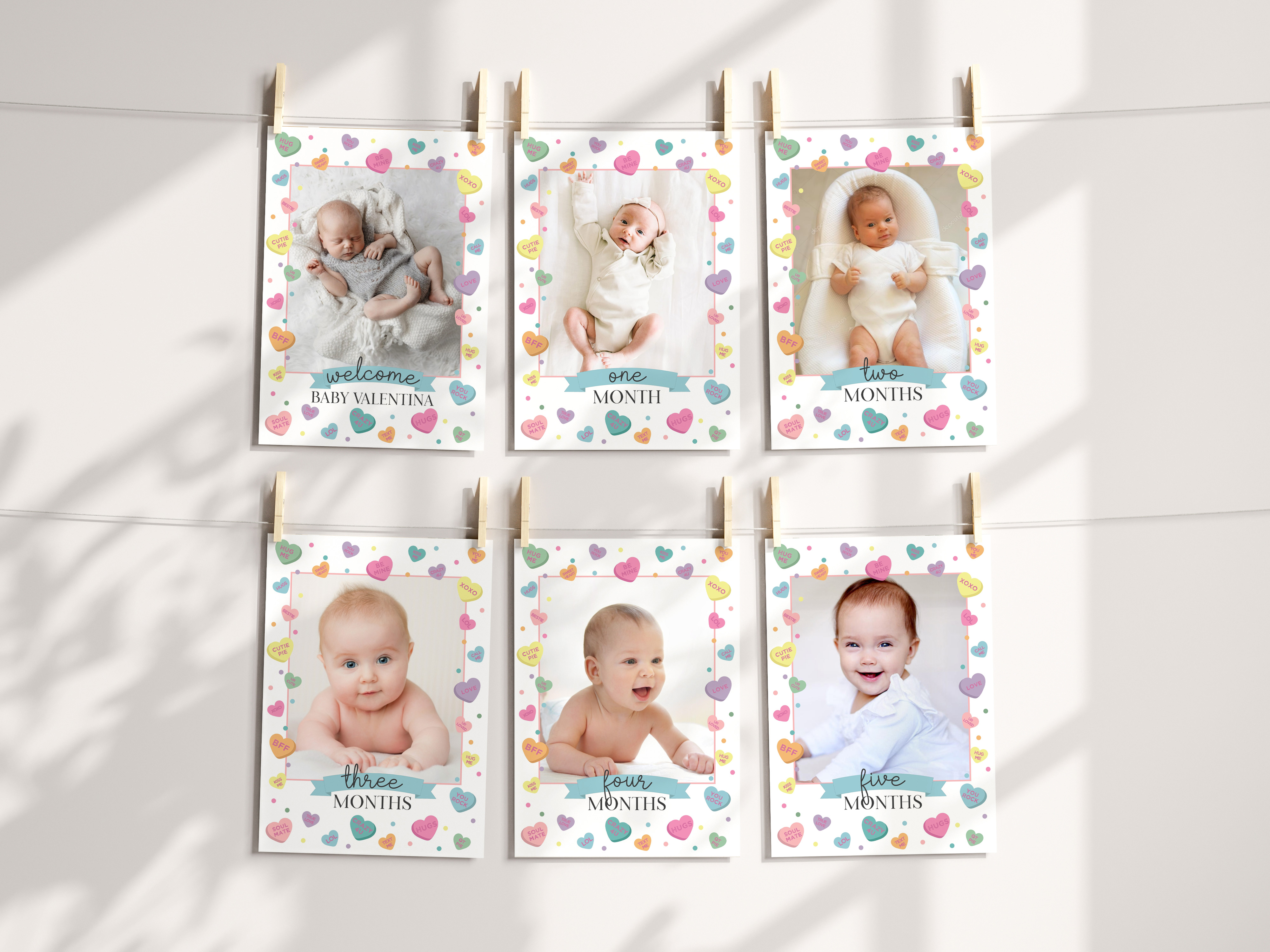 sweetheart candy - milestone banner design preview