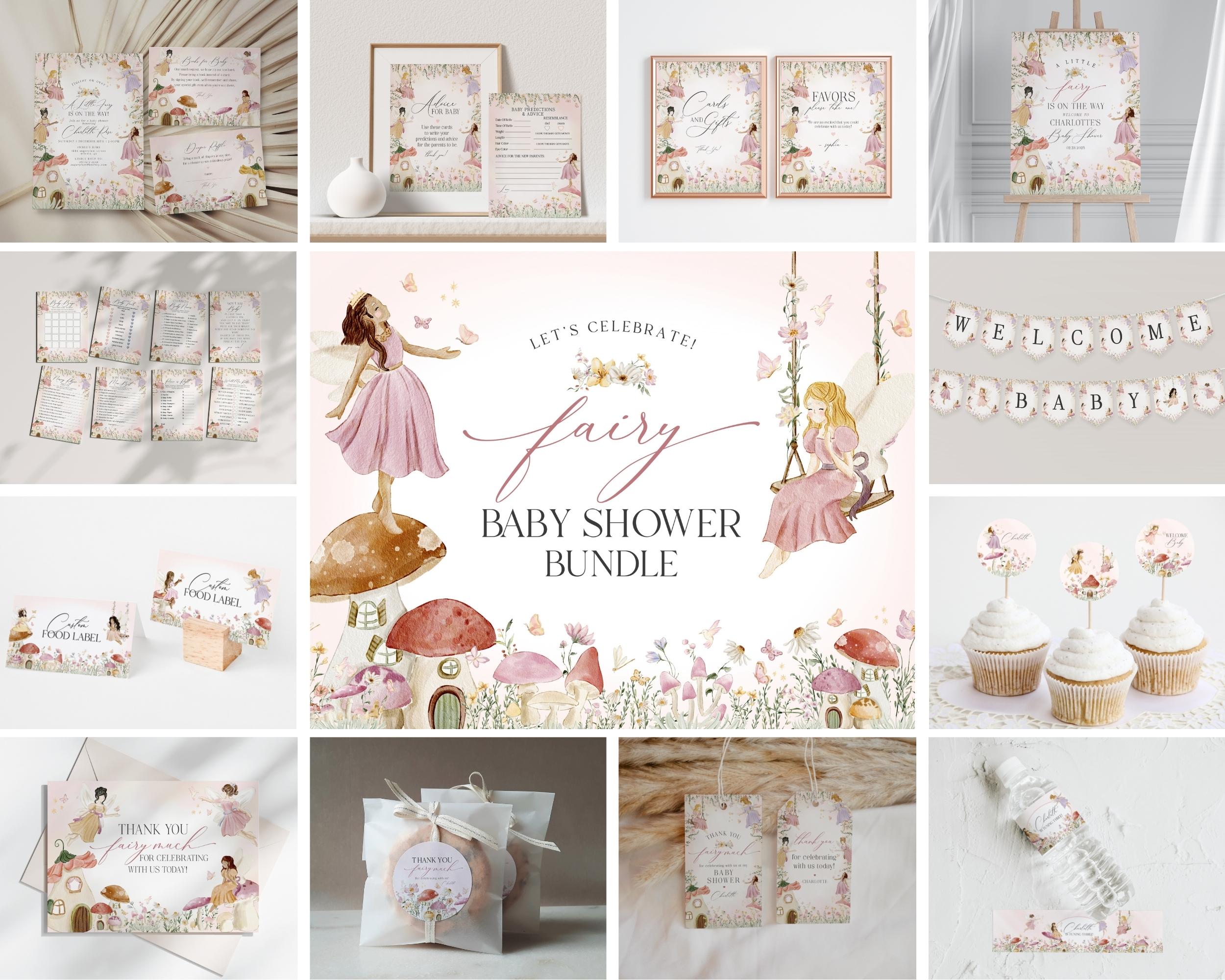 fairy - baby shower bundle design preview