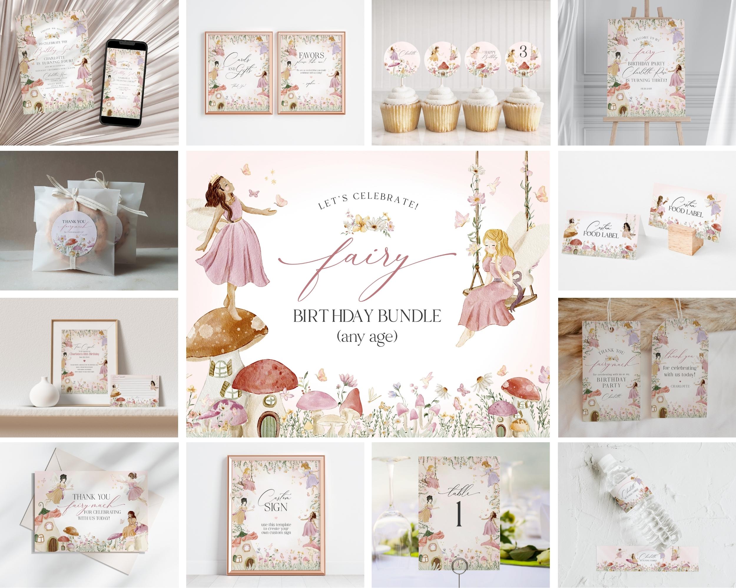 fairy - birthday bundle design preview