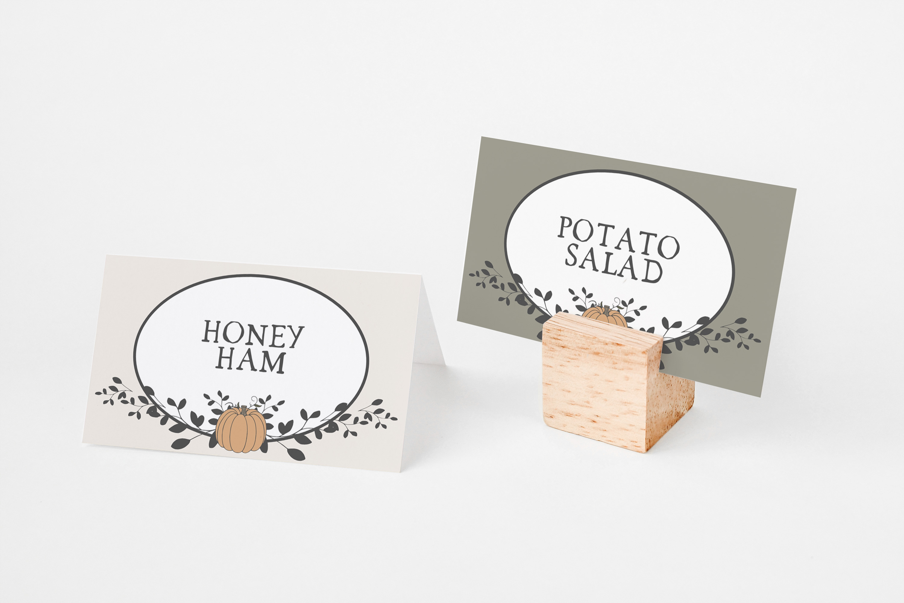 little pumpkin - place cards design preview
