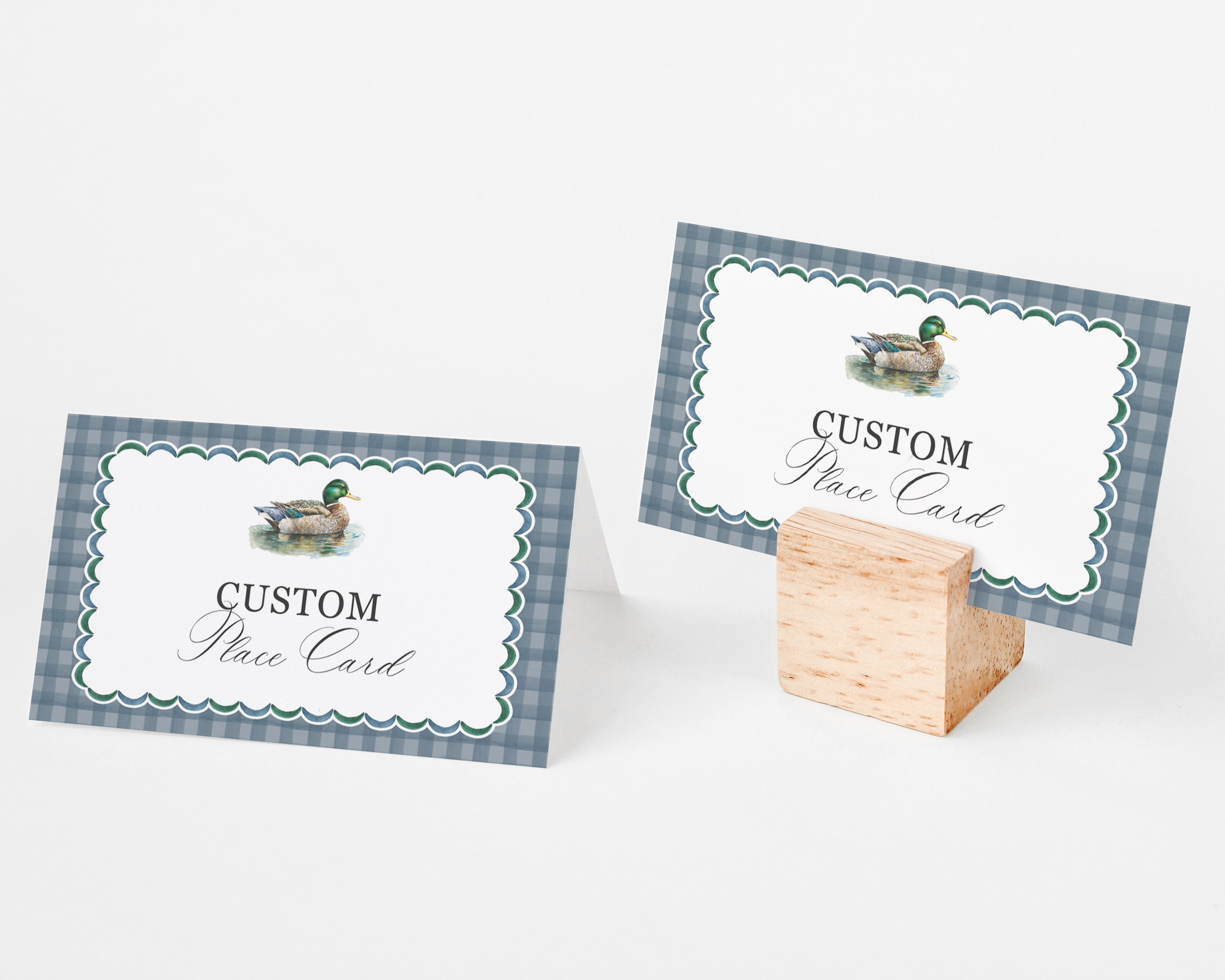 mallard - place cards design preview