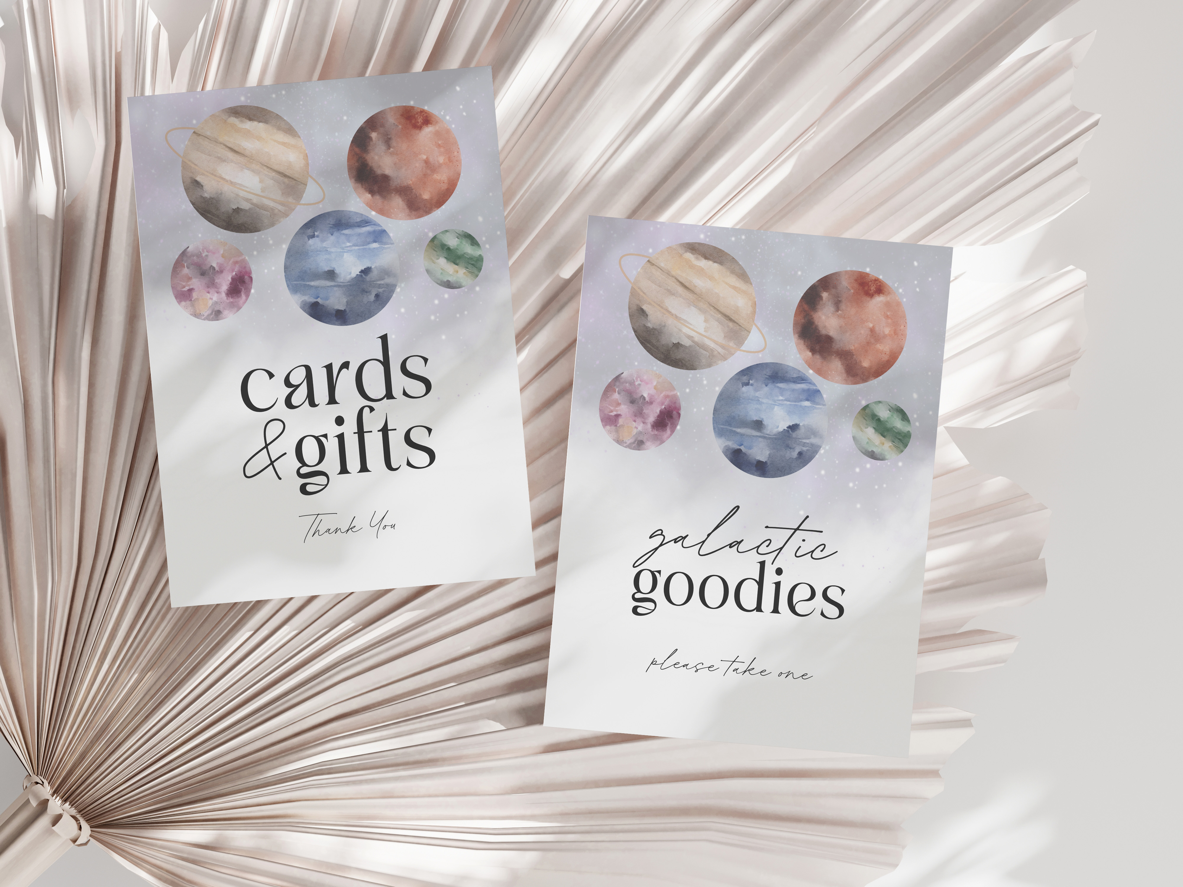 outer space - gifts and favors design preview