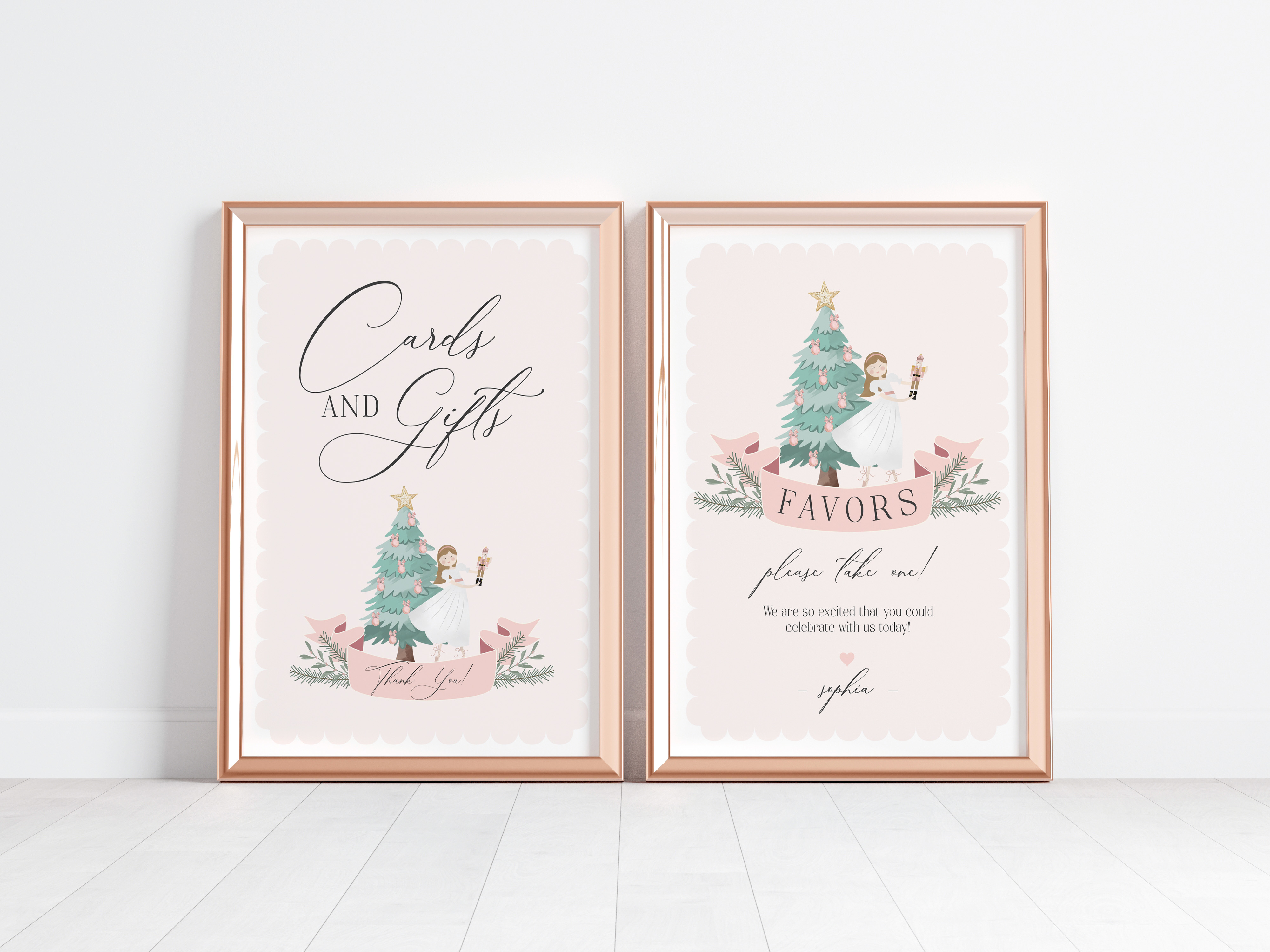 pastel nutcracker - gifts and favors design preview