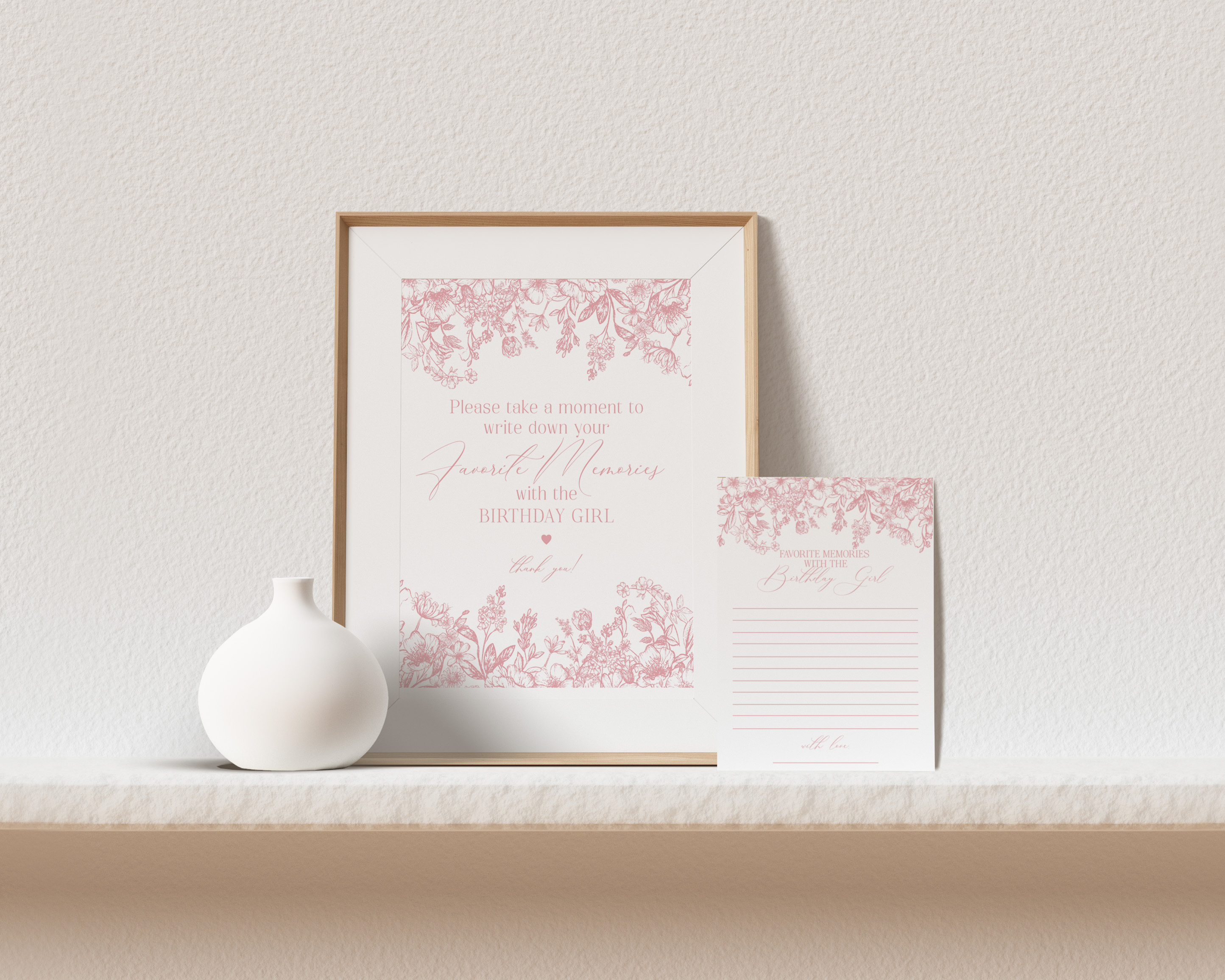 pink chinoiserie - favorite memories design preview