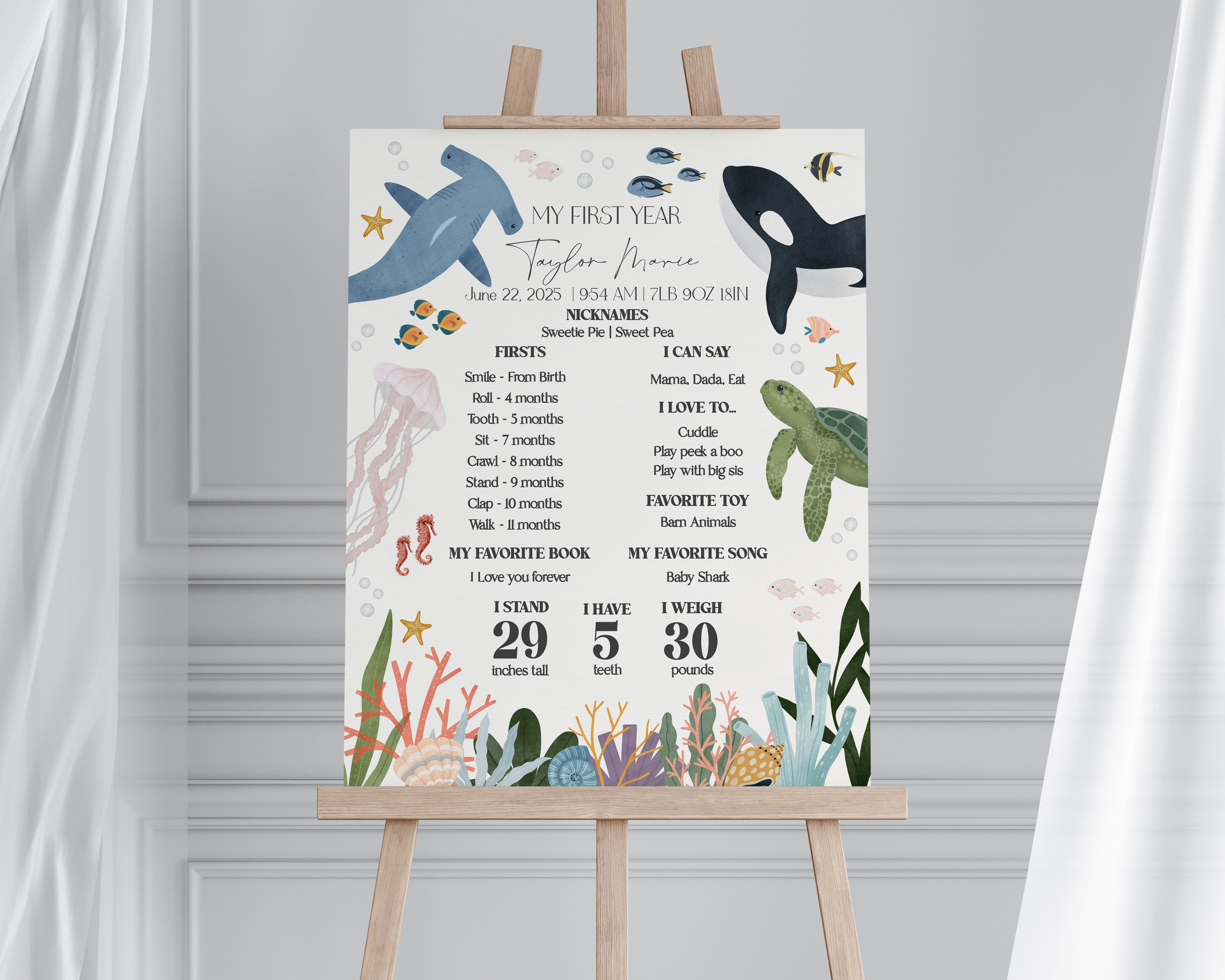 under the sea - my first year design preview