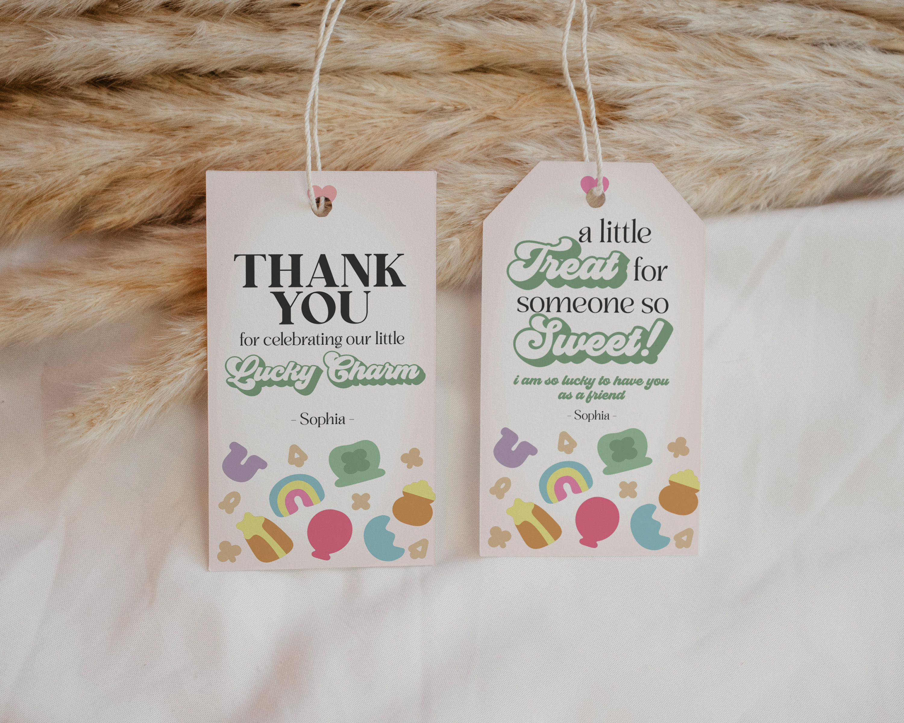 lucky charm - tags design preview