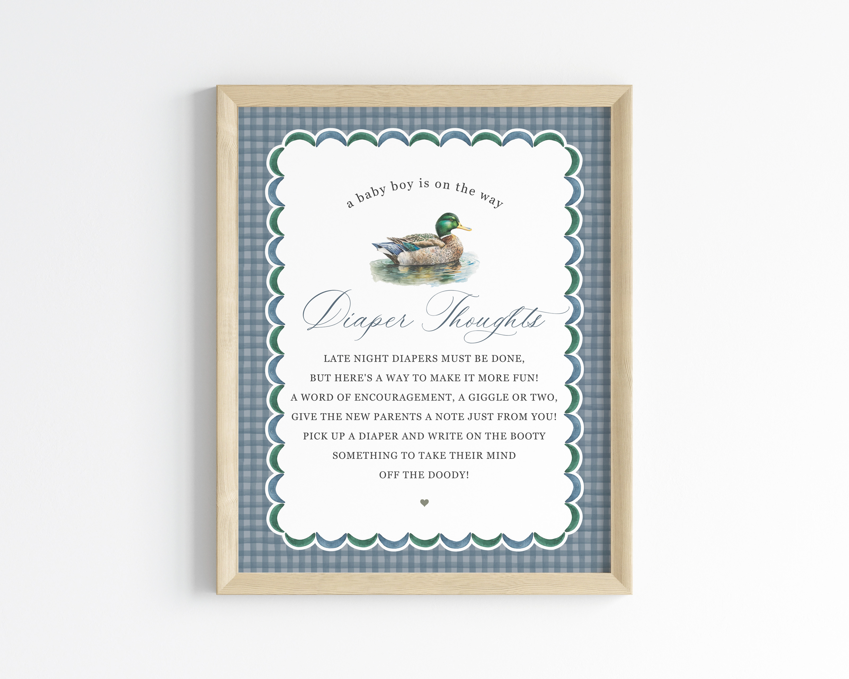 mallard - diaper thoughts design preview