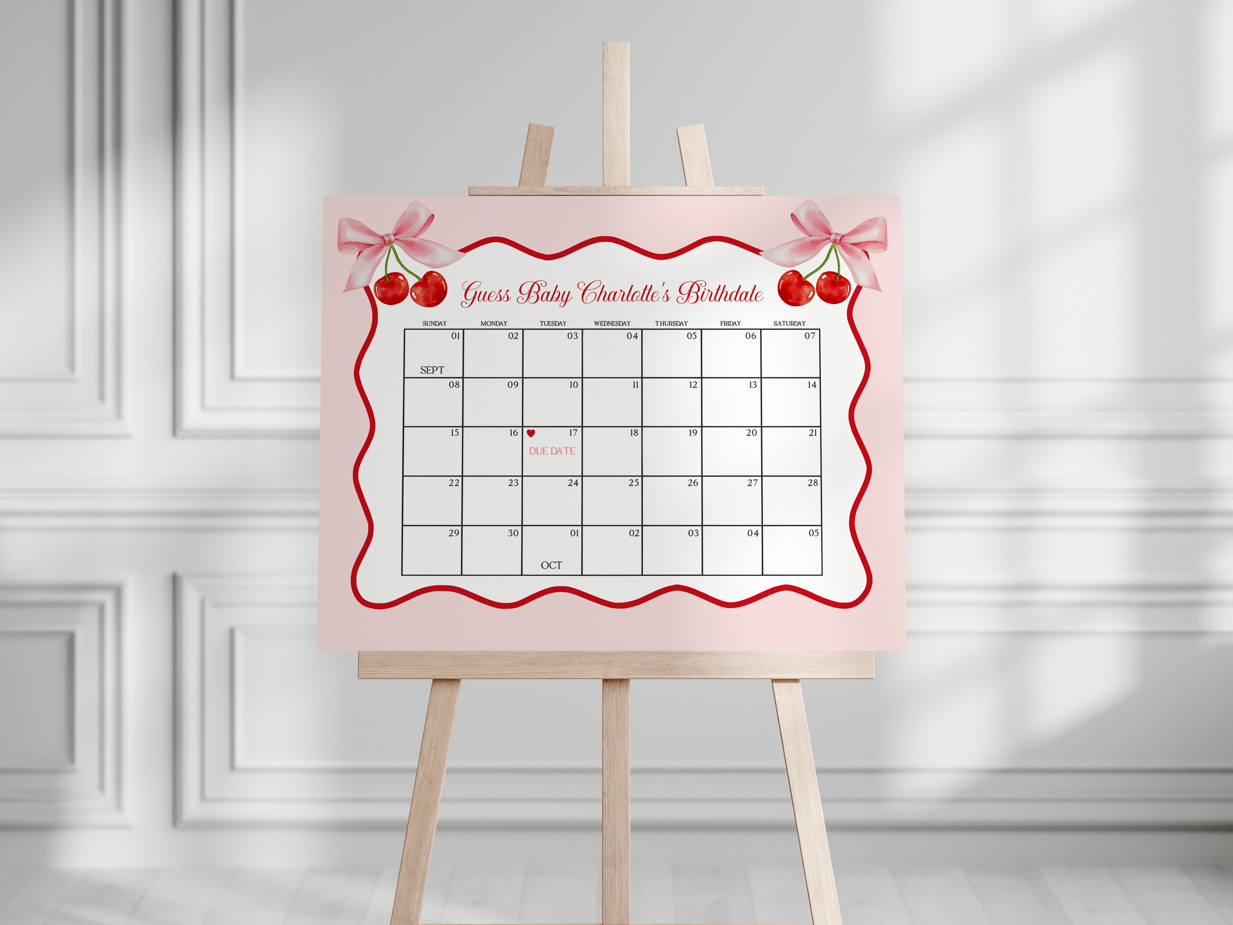 cherry - guess the date design preview