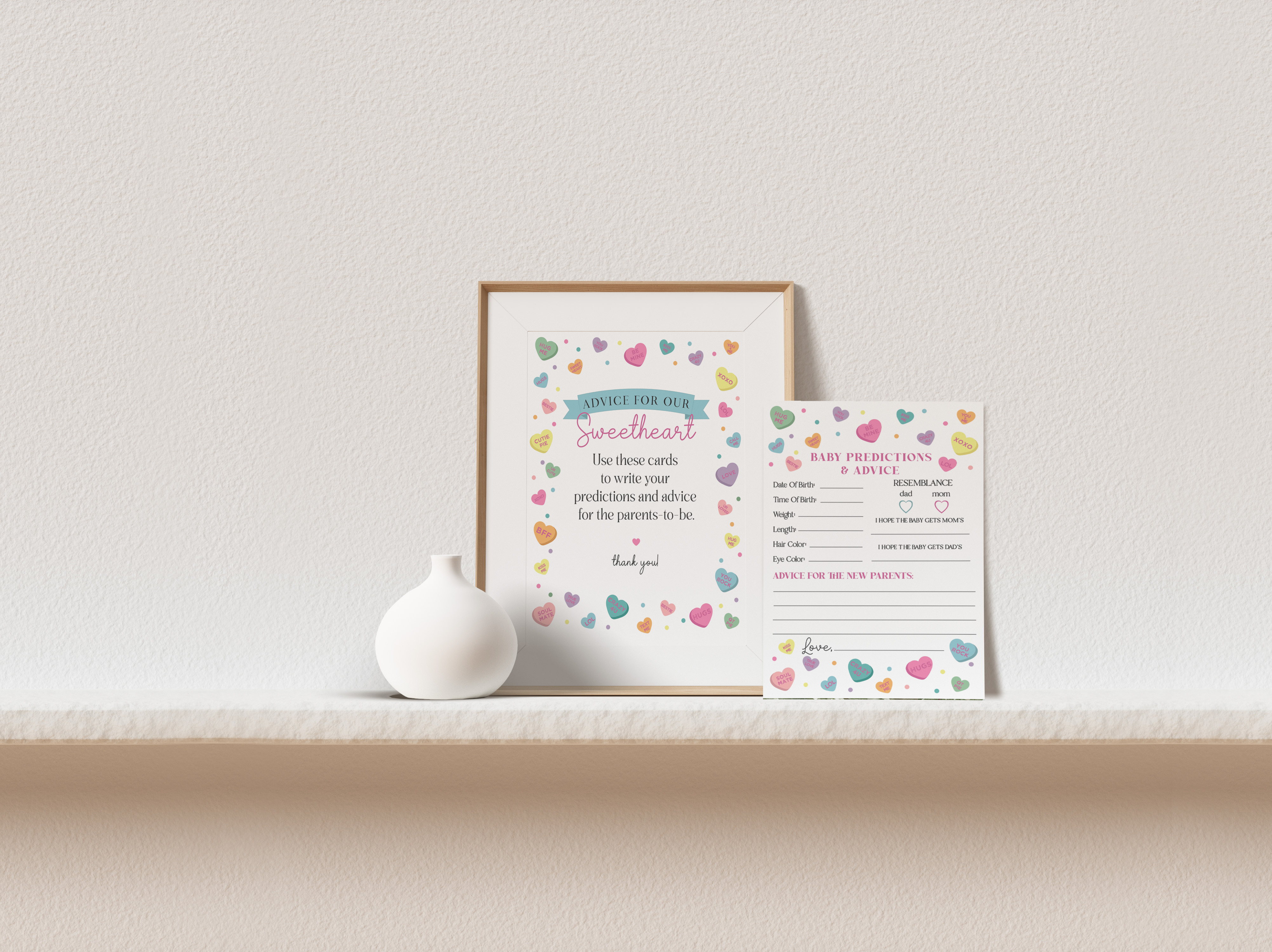 sweetheart candy - advice for baby design preview